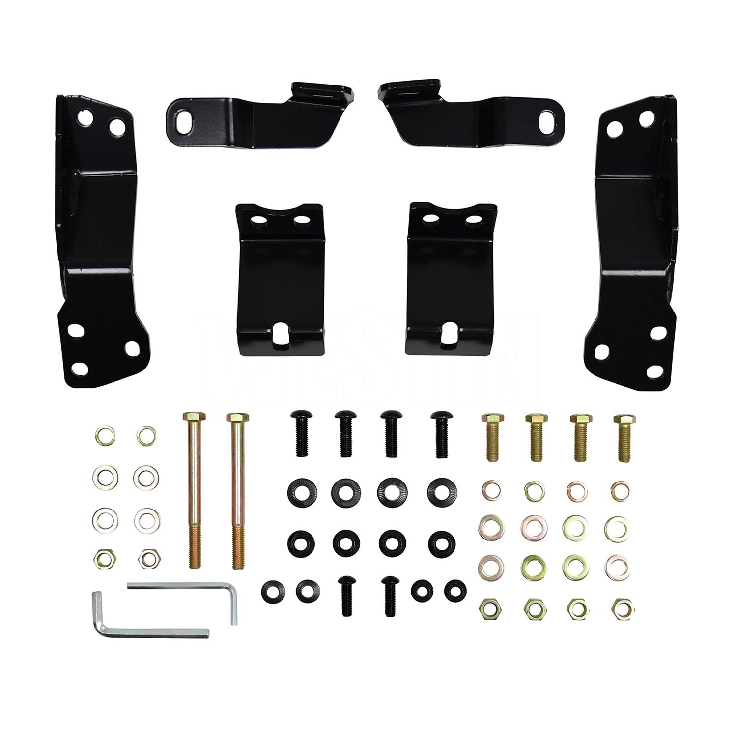 Westin 16-18 Chevrolet Silverado 1500 HDX Modular Grille Guard - Black thumbnail 2