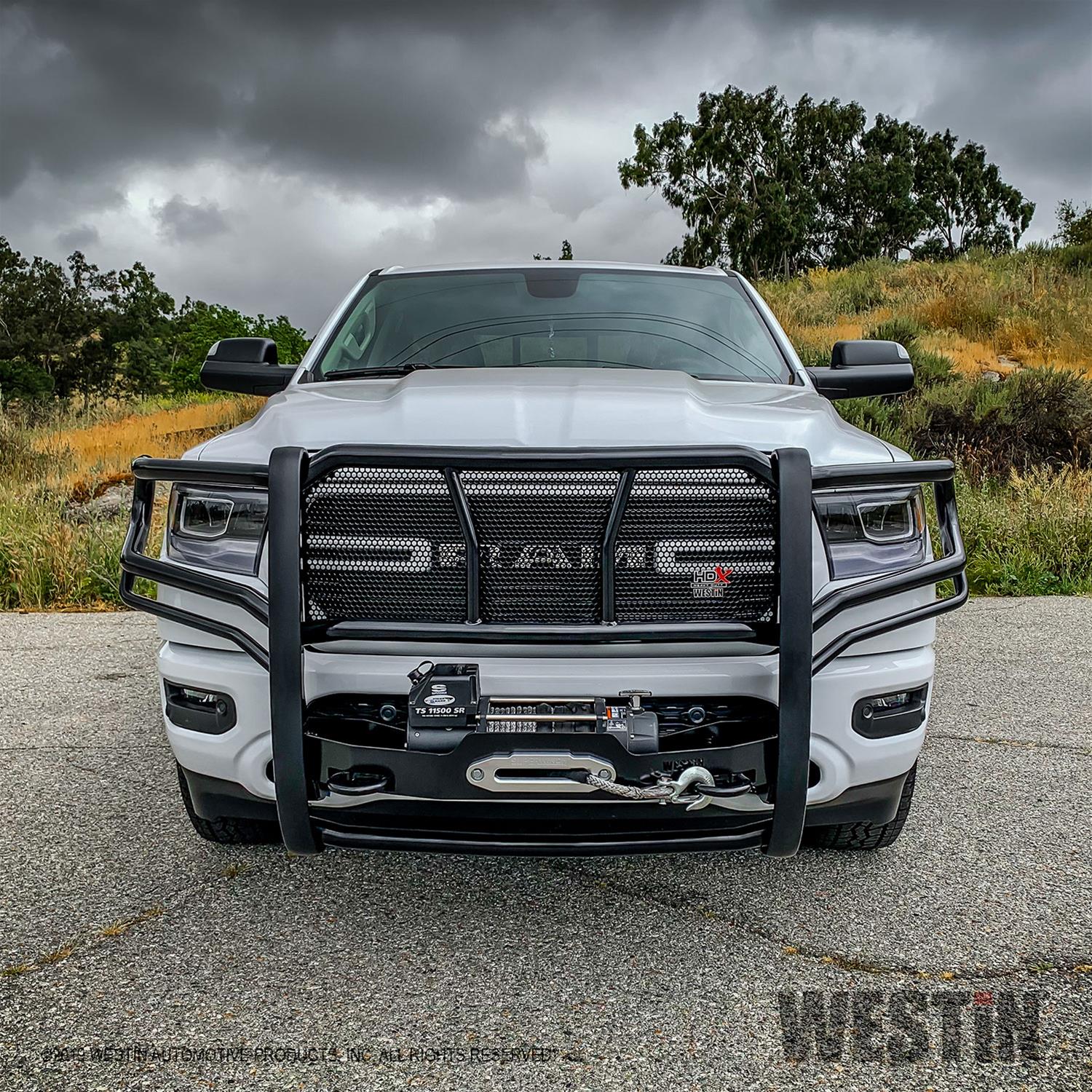 Westin Ram 1500 19-21 (Excl. 2019-2020 Ram 1500 Classic) HDX Winch Mount Grille Guard (1x wes46-23975, 1x wes57-93975A) thumbnail 2