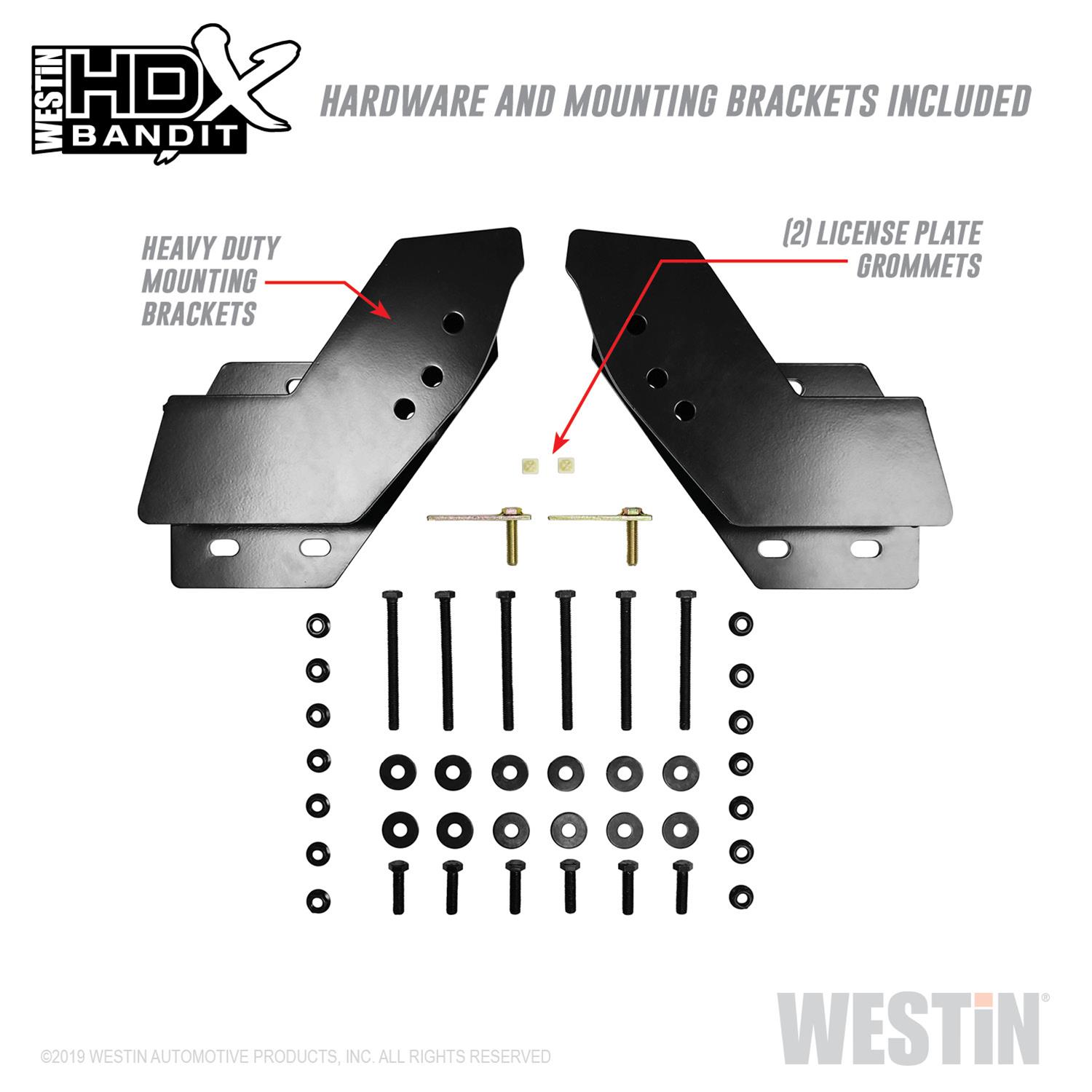 Westin 11-14 Chevrolet Silverado 2500/3500 HDX Bandit Front Bumper - Blk thumbnail 8