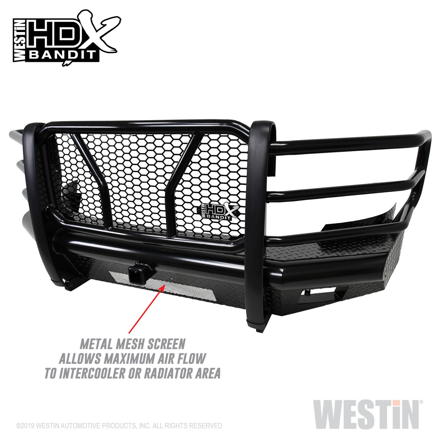 Westin 11-14 Chevrolet Silverado 2500/3500 HDX Bandit Front Bumper - Blk thumbnail 6