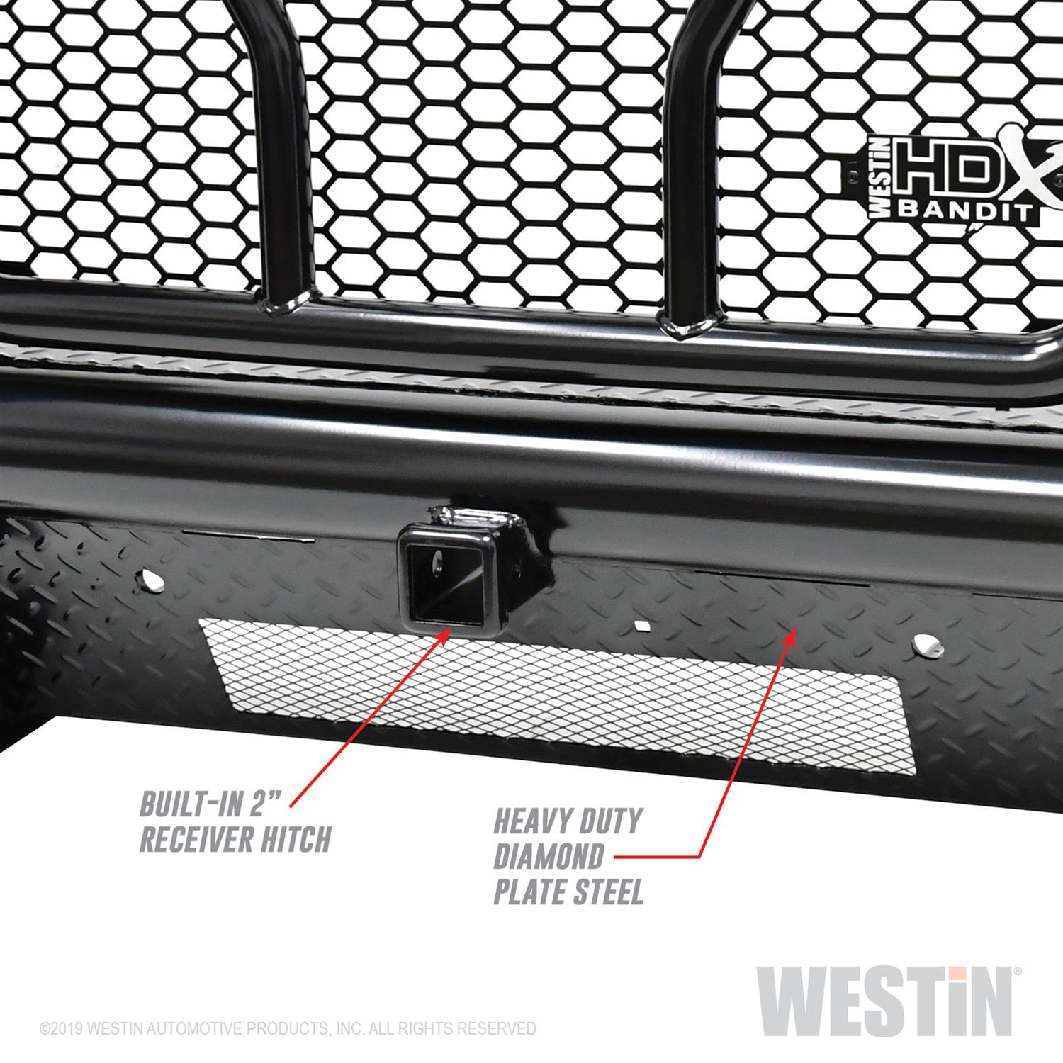 Westin/HDX Bandit 15-19 Chevrolet Silverado 2500/3500 Front Bumper - Black thumbnail 4