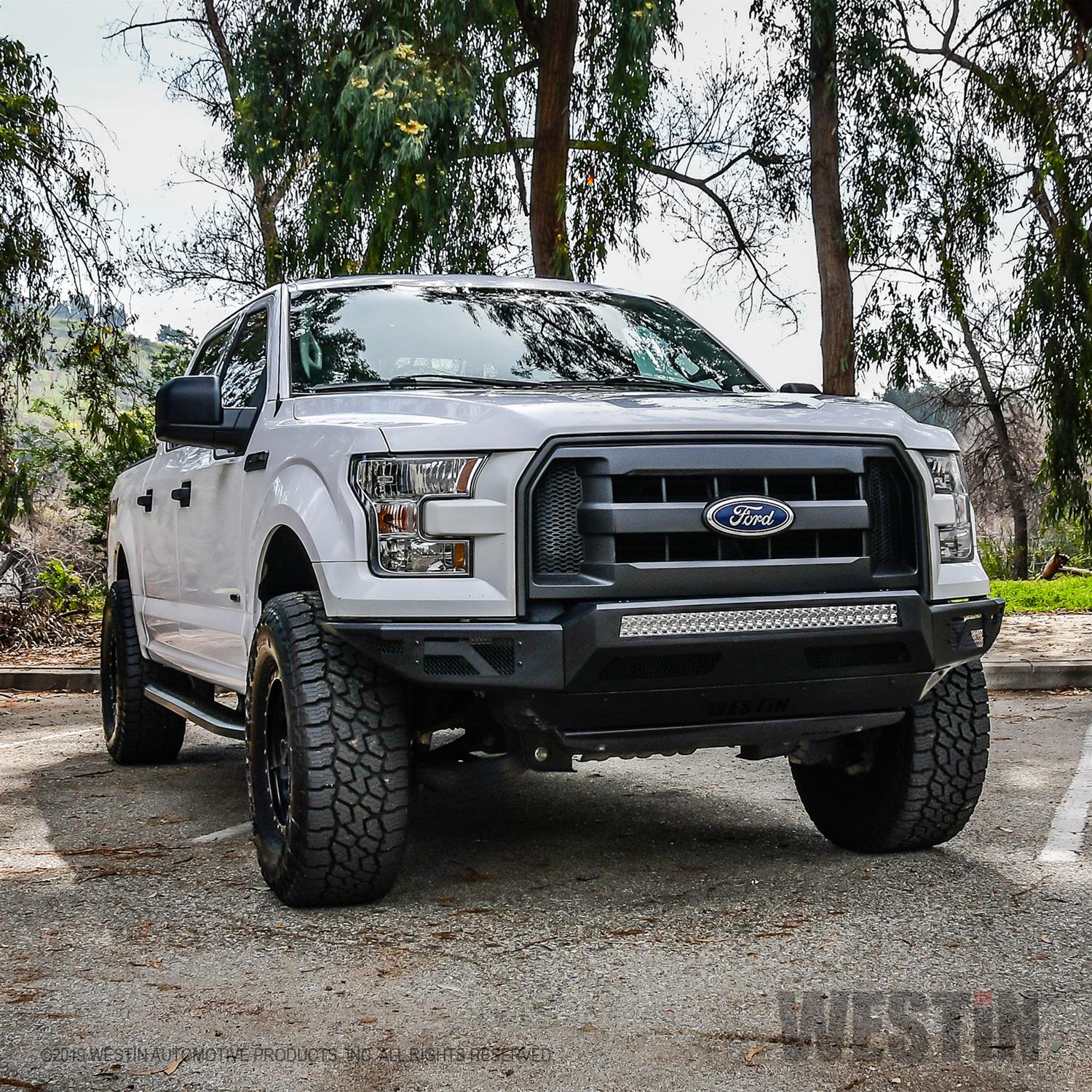 Westin Pro-Mod Front Bumpers 58-41015 Bumper, Pro-Mod, Fabricated, Steel, Black Textured Powdercoated, Ford, Each thumbnail 2