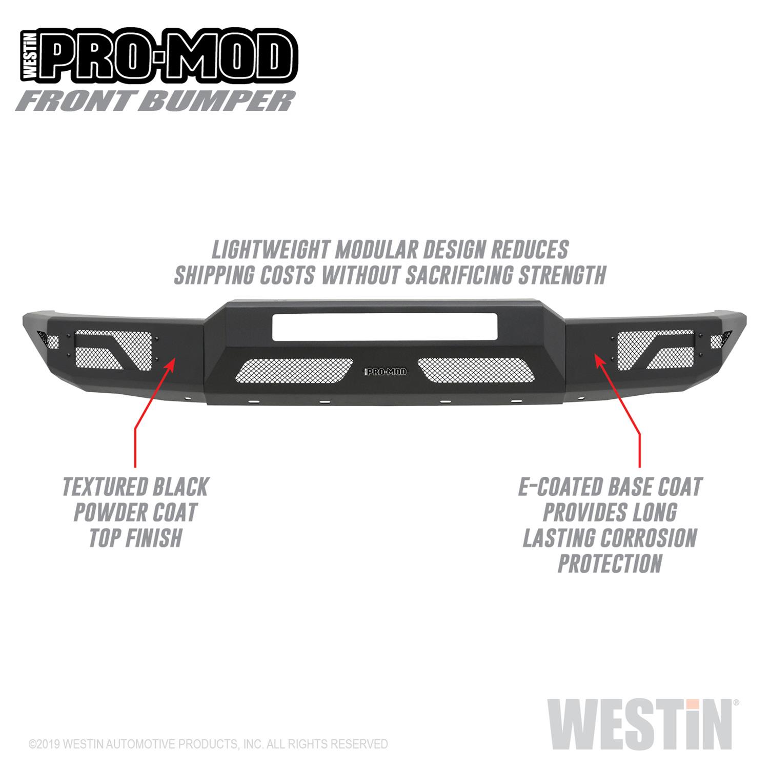 Westin 15-20 Chevrolet Colorado Pro-Mod Front Bumper - Textured Black thumbnail 3