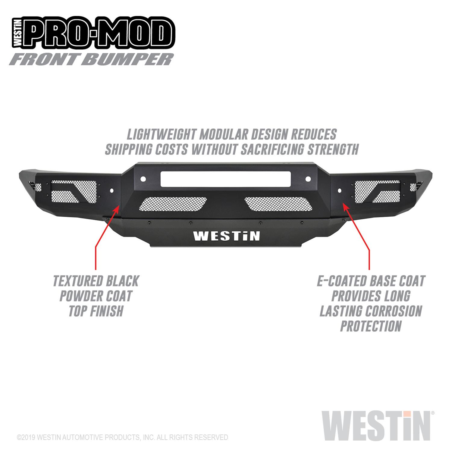 Westin 19-21 Ford Ranger Pro-Mod Front Bumper - Tex. Blk thumbnail 5