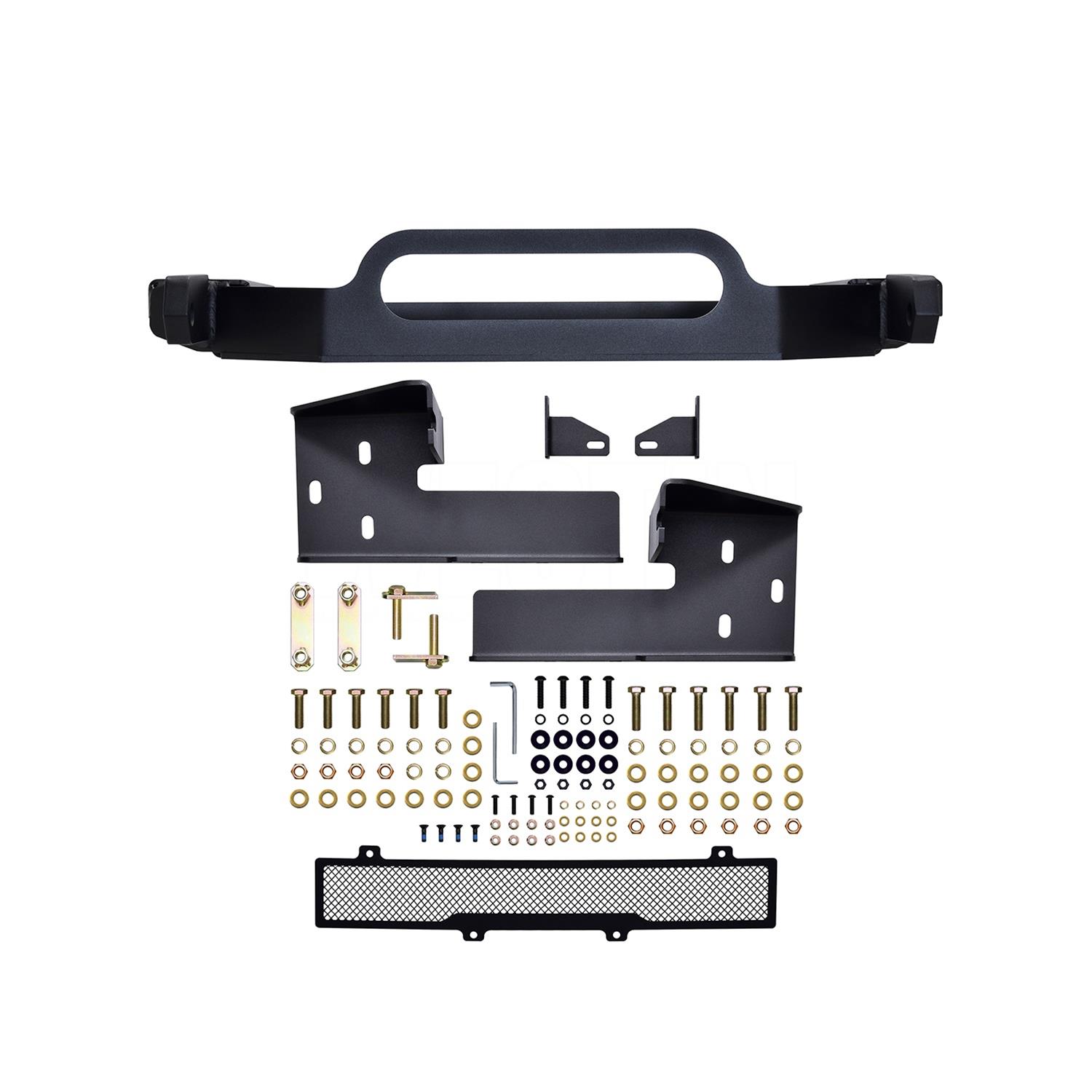 Westin Pro-Series Front Bumpers for 2018-2020 F-150 - 58-411065 Bumper, Pro-Series, Fabricated, Steel, Black Textured Powdercoated, Winch Mount, Front, Ford, F-150, Each thumbnail 2