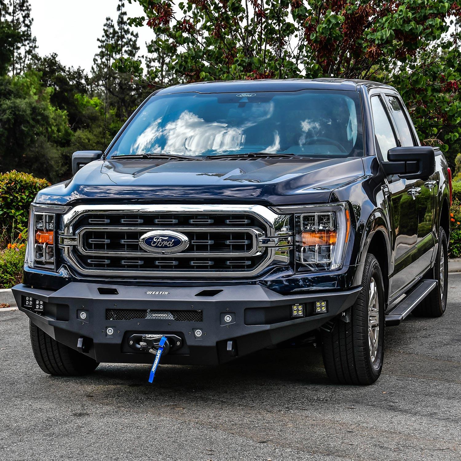 Westin 21-23 Ford F-150 (Excl. 2022+ Lightning EV) Pro-Series Front Bumper - Tex. Blk thumbnail 2