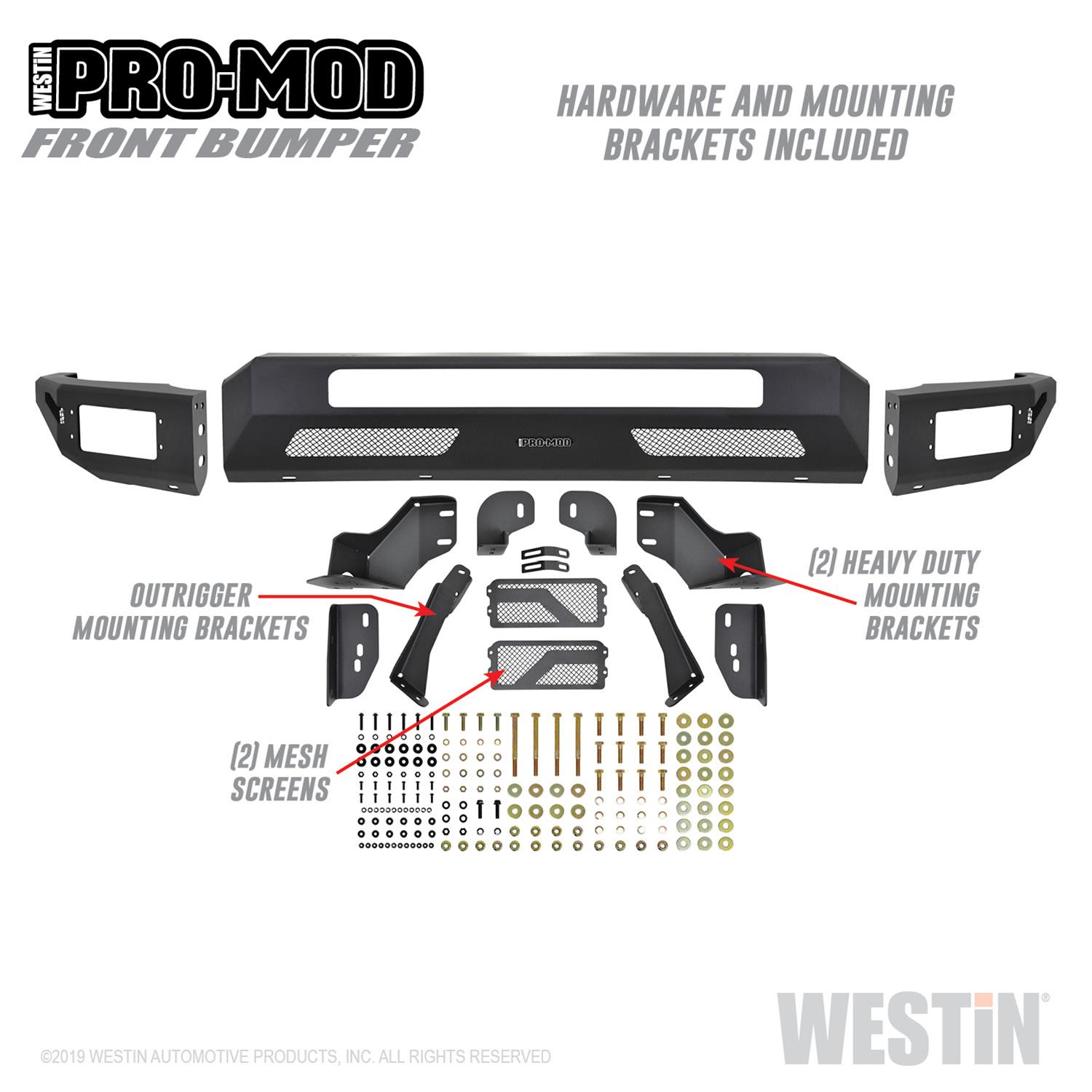 Westin 2011-2016 Ford F-250/350/450/550 Super Duty Pro-Mod Front Bumper thumbnail 3