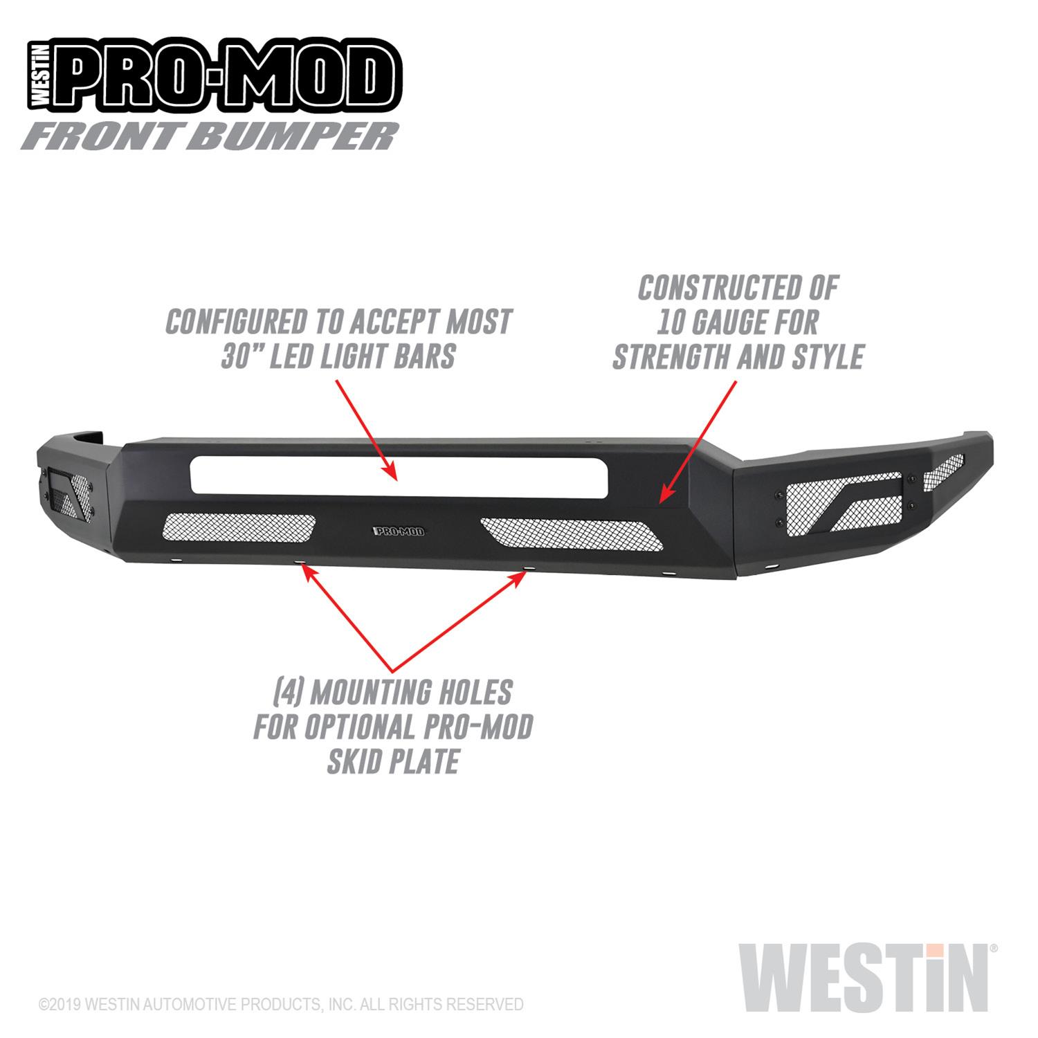 Westin 2011-2016 Ford F-250/350/450/550 Super Duty Pro-Mod Front Bumper thumbnail 6