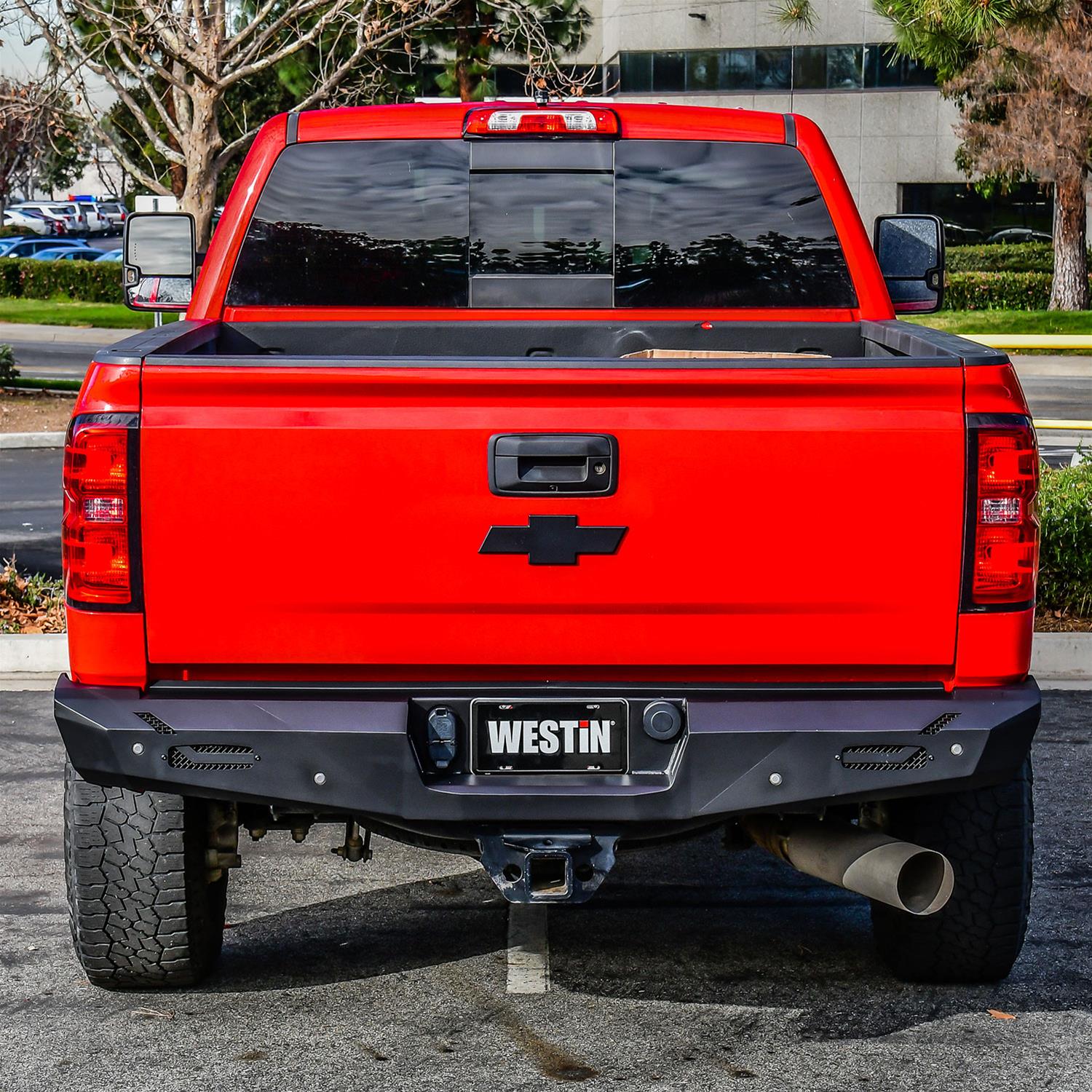 Westin 14-18 Chevy Silverado 1500 Pro-Series Rear Bumper - Textured Black thumbnail 3