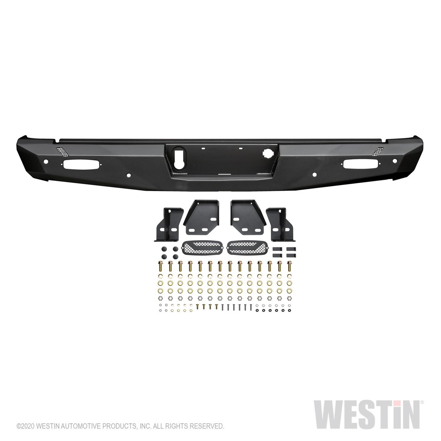 Westin 14-18 Chevy Silverado 1500 Pro-Series Rear Bumper - Textured Black thumbnail 7