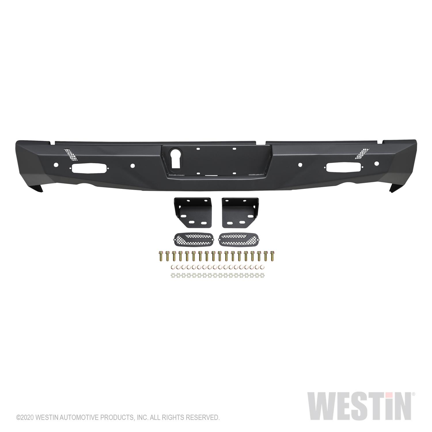 Westin 09-18 Ram 1500 Pro-Series Rear Bumper - Textured Black thumbnail 6
