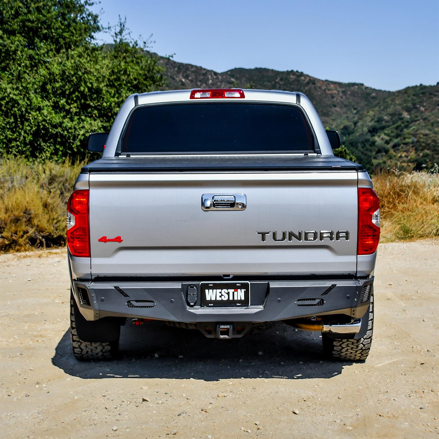 Westin 14-21 Toyota Tundra (Excl. Tundra w/Blind Spot Sys) Pro-Series Rear Bumper - Tex. Blk thumbnail 2