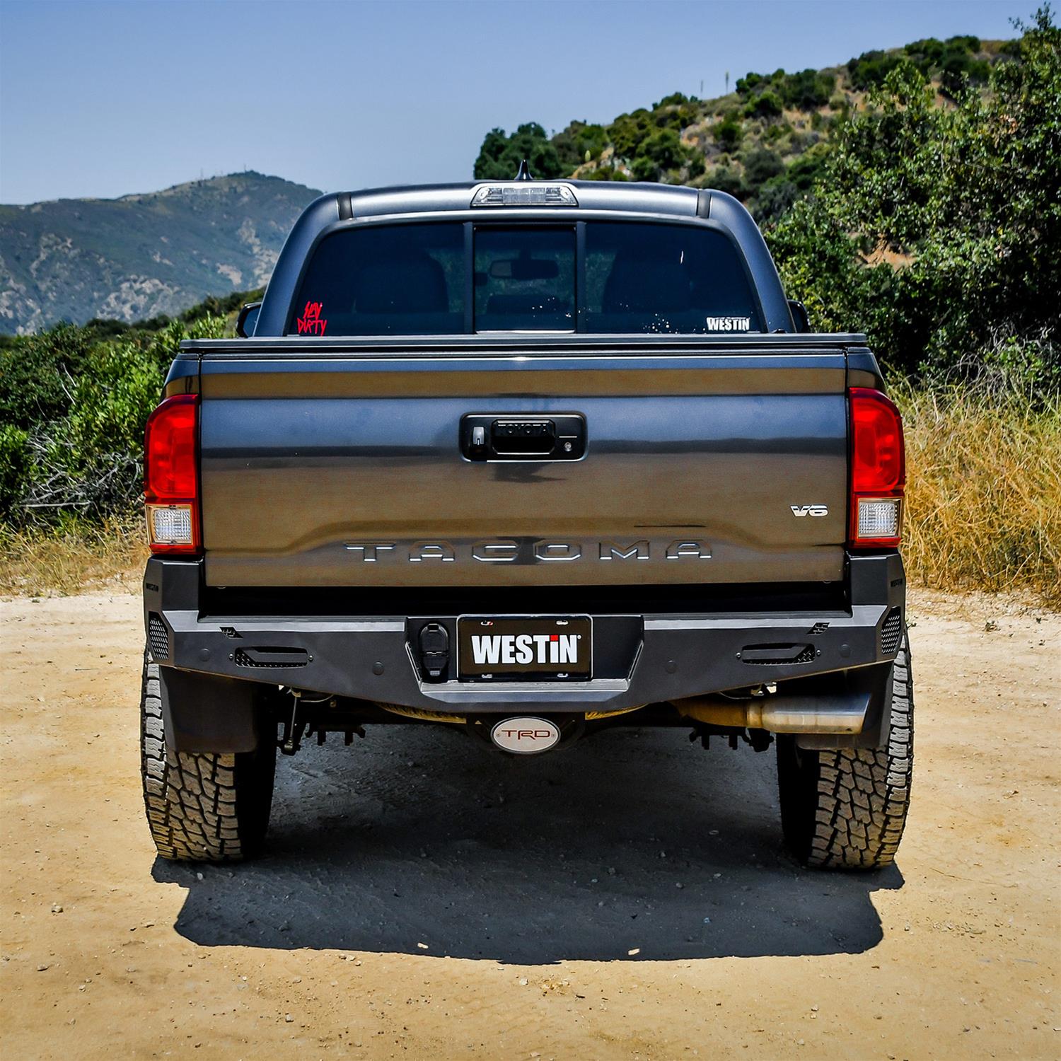 Westin 16-20 Toyota Tacoma Pro-Series Rear Bumper - Textured Black thumbnail 2