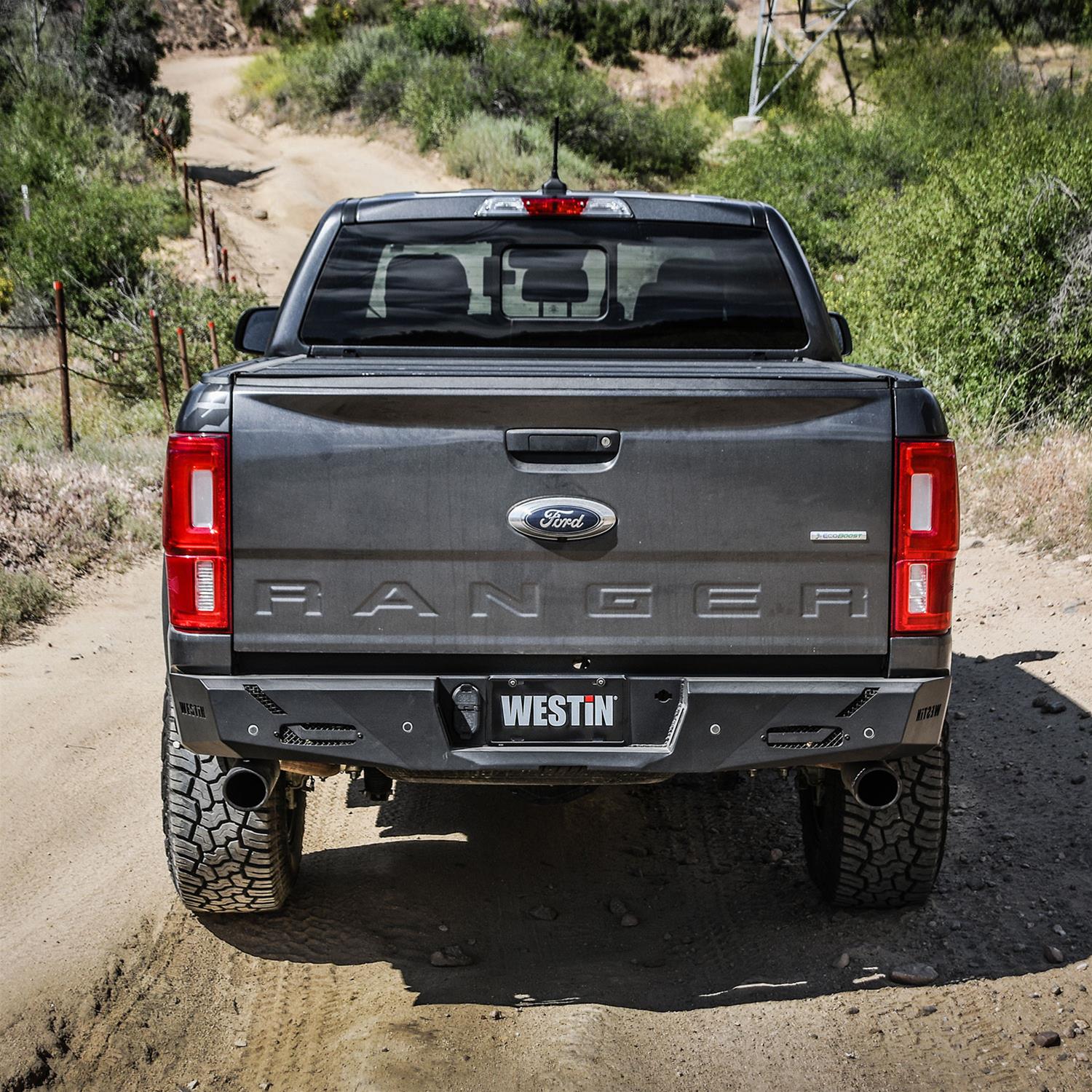 Westin Pro-Series Rear Bumpers 58-421085 Bumper, Pro-Series, Fabricated, Steel, Black Textured Powdercoated, Ford, Each
