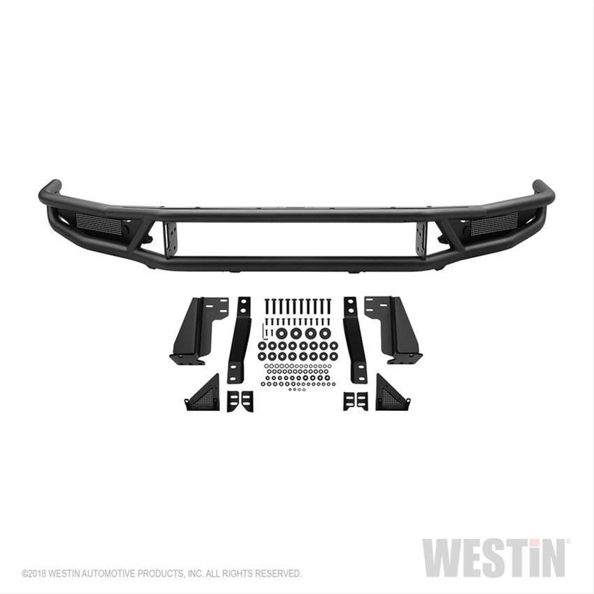 Westin Outlaw Bumpers 58-61035 Bumper, Series, Tube, Steel, Black Texture, Front, Toyota, Each thumbnail 2