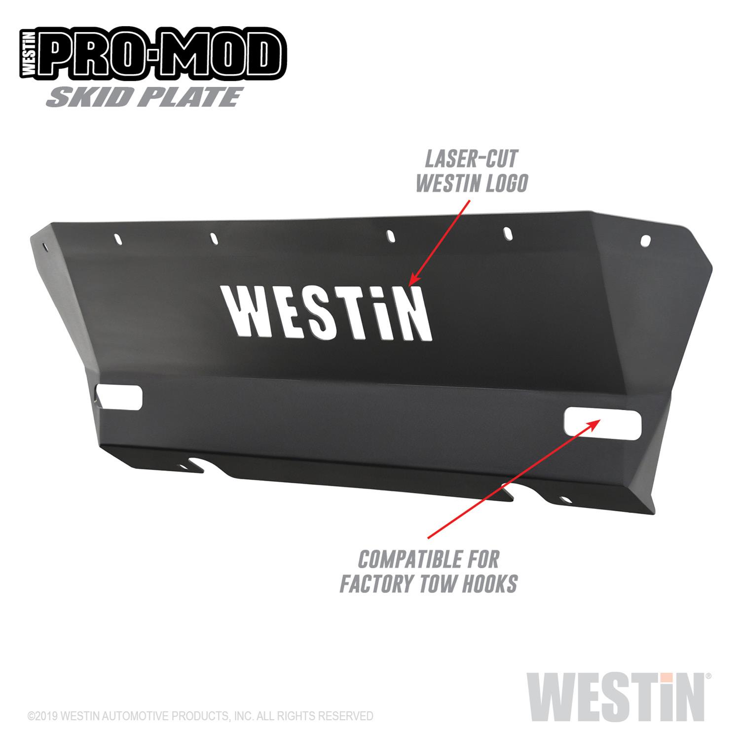 Westin 15-20 Chevrolet Colorado Pro-Mod Skid Plate - Tex. Blk thumbnail 2
