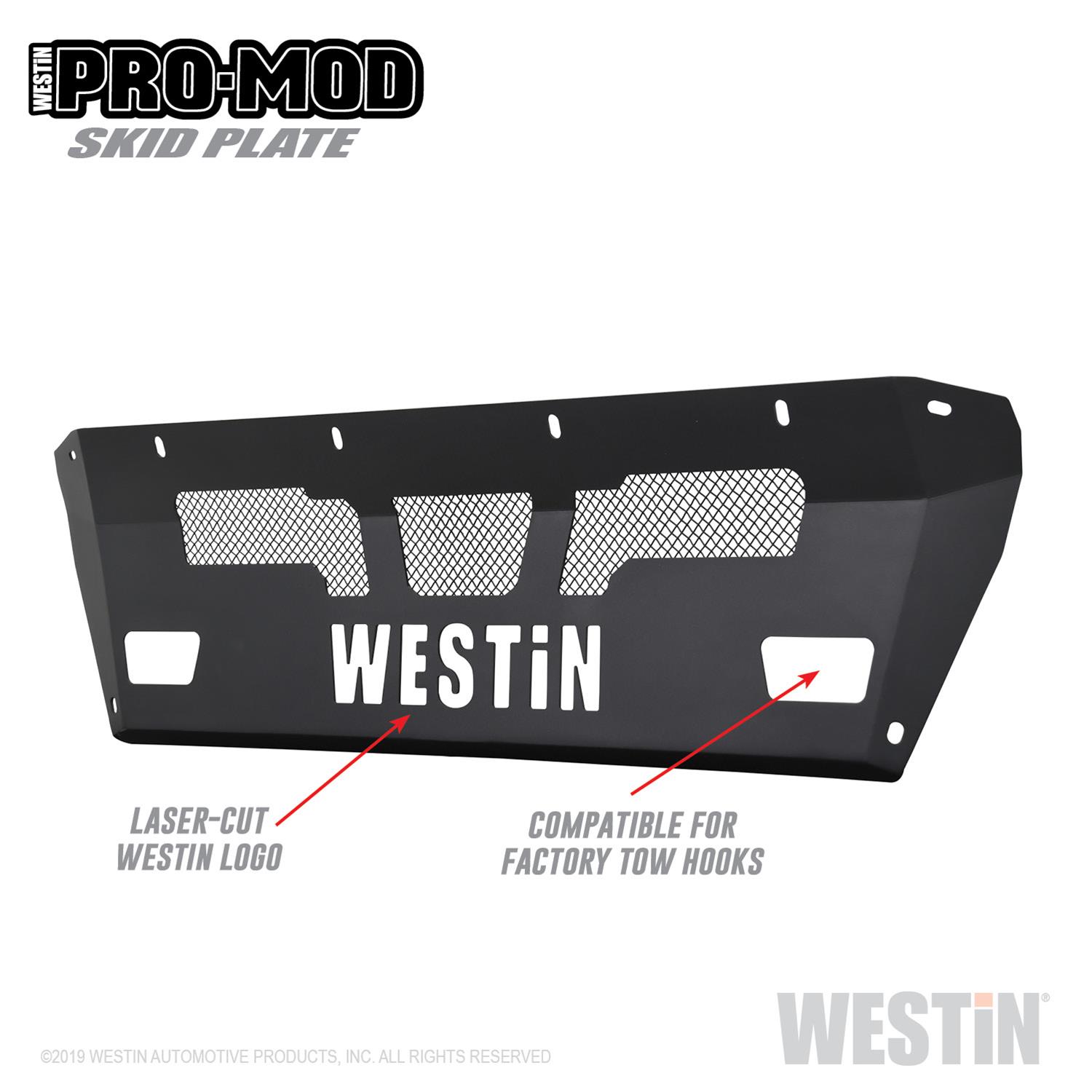 Westin 15-19 Chevrolet Silverado 2500/3500 Pro-Mod Skid Plate - Textured Black thumbnail 2