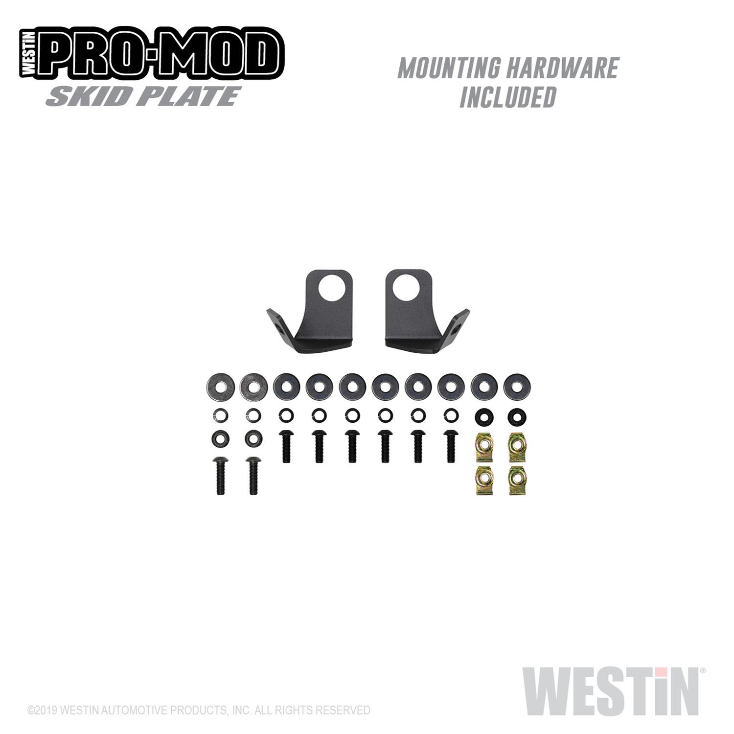Westin 15-19 Chevrolet Silverado 2500/3500 Pro-Mod Skid Plate - Textured Black thumbnail 4