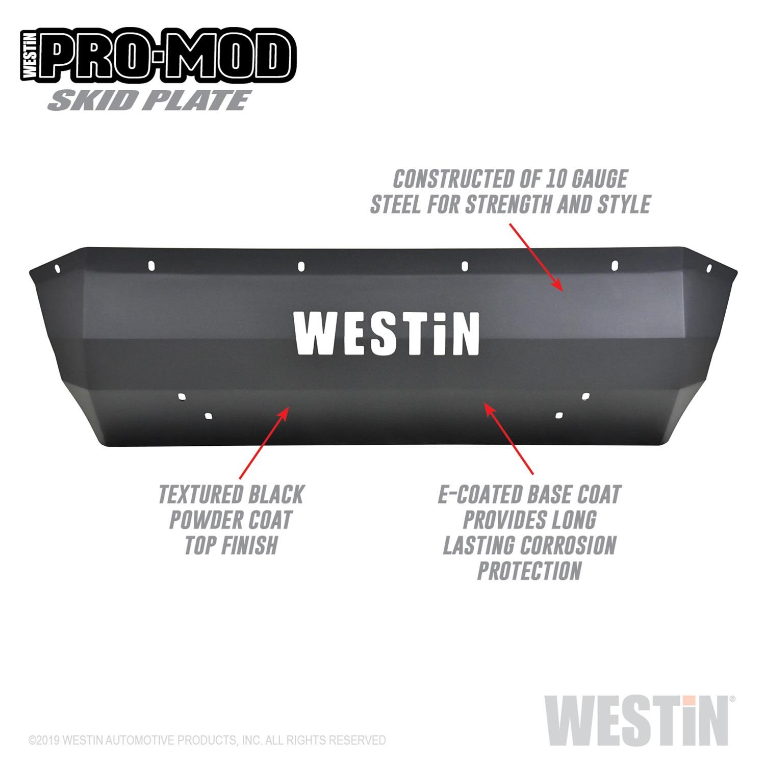 Westin 18-19 Ford F-250/350 Pro-Mod Skid Plate - Textured Black thumbnail 3