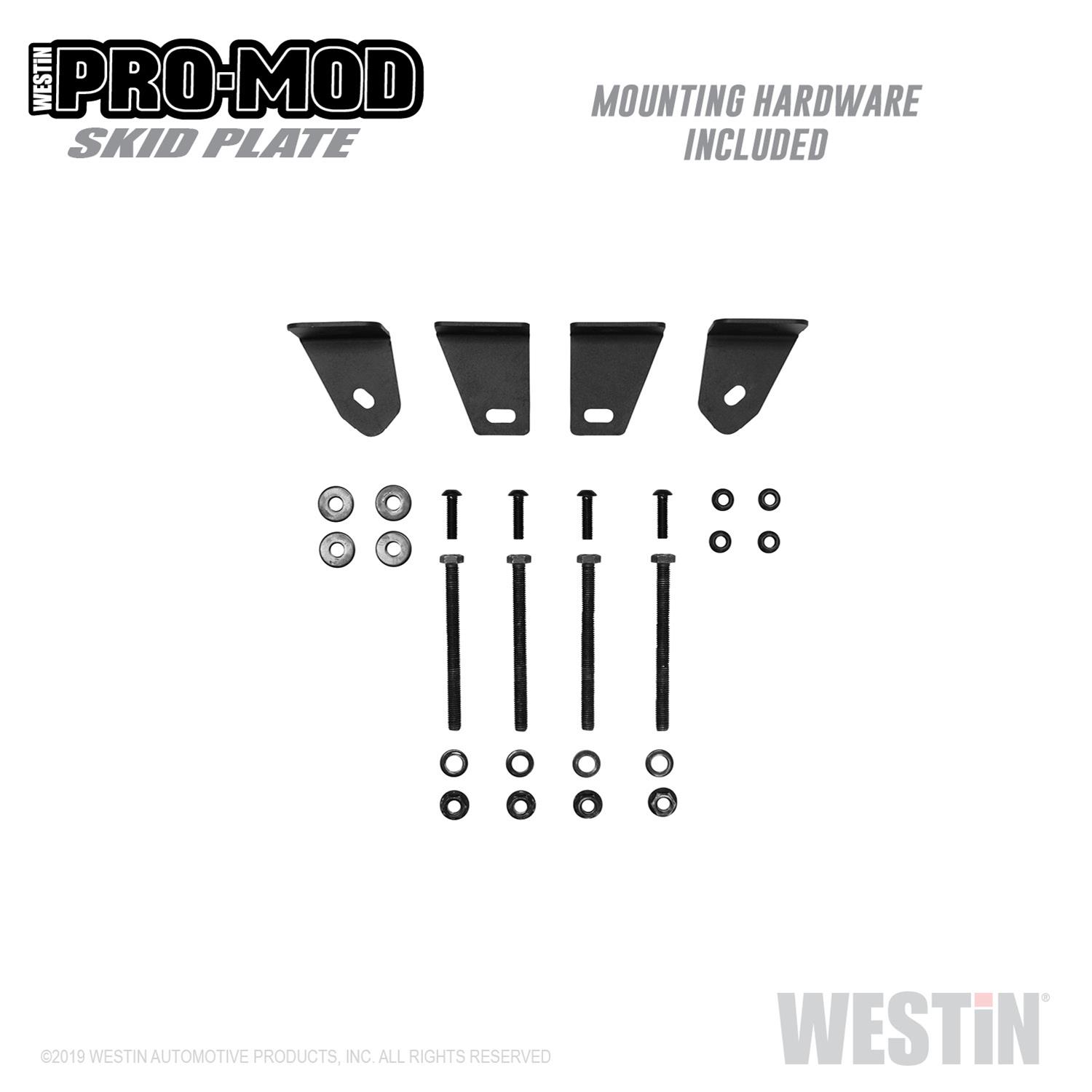 Westin 19-21 Chevrolet Silverado 1500 Outlaw/Pro-Mod Skid Plate - Tex. Blk thumbnail 3