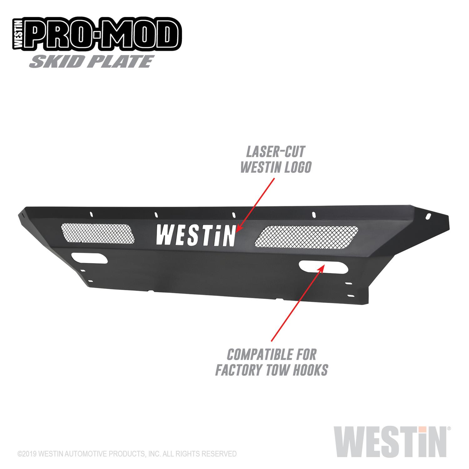 Westin 2020 Chevy Silverado 2500/3500 Pro-Mod Skid Plate - Textured Black thumbnail 3
