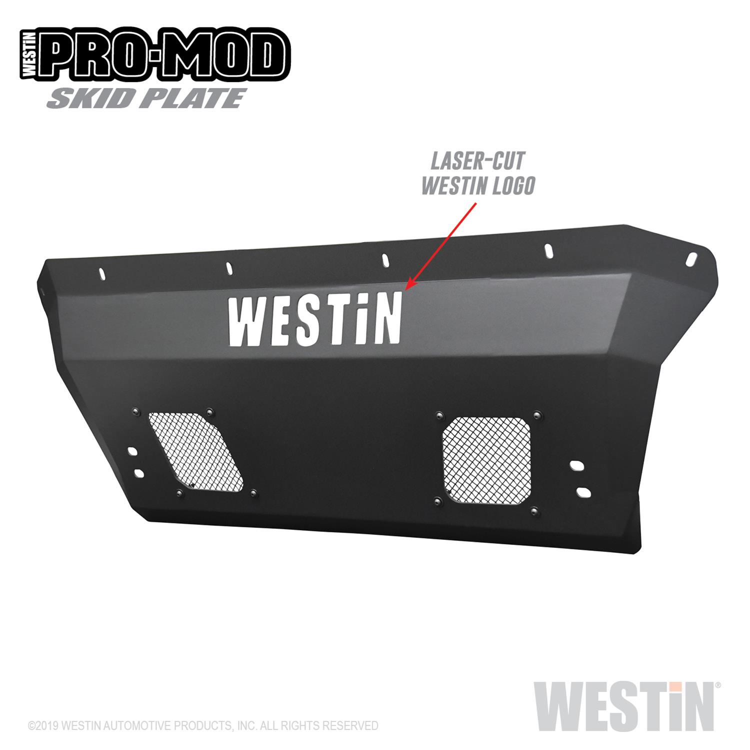 Westin 16-21 Toyota Tacoma Pro-Mod Skid Plate - Textured Black thumbnail 5