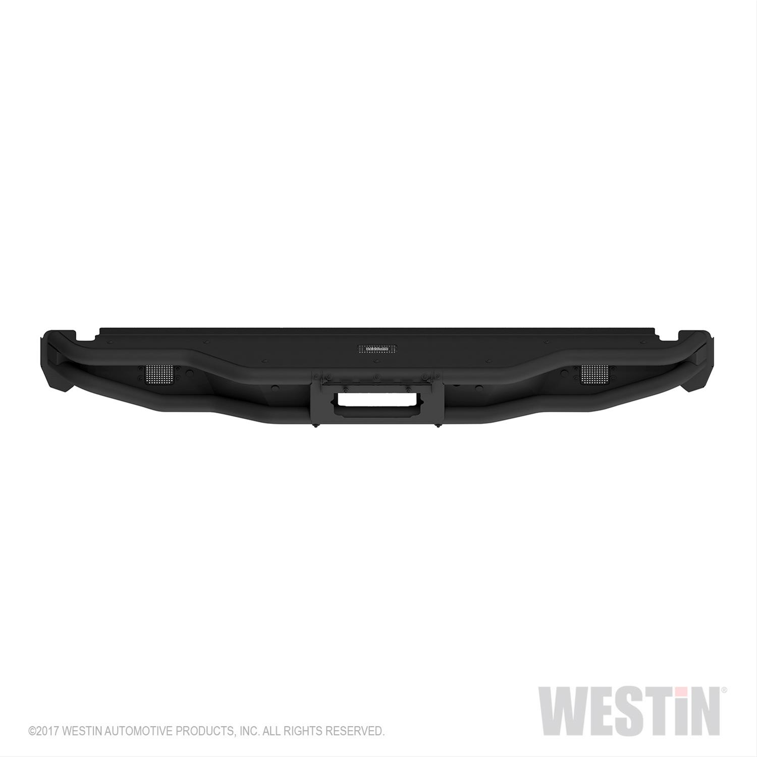 Westin Outlaw Bumpers 58-81015 Bumper, Series, Tube, Steel, Black Texture, Rear, Ford, Each