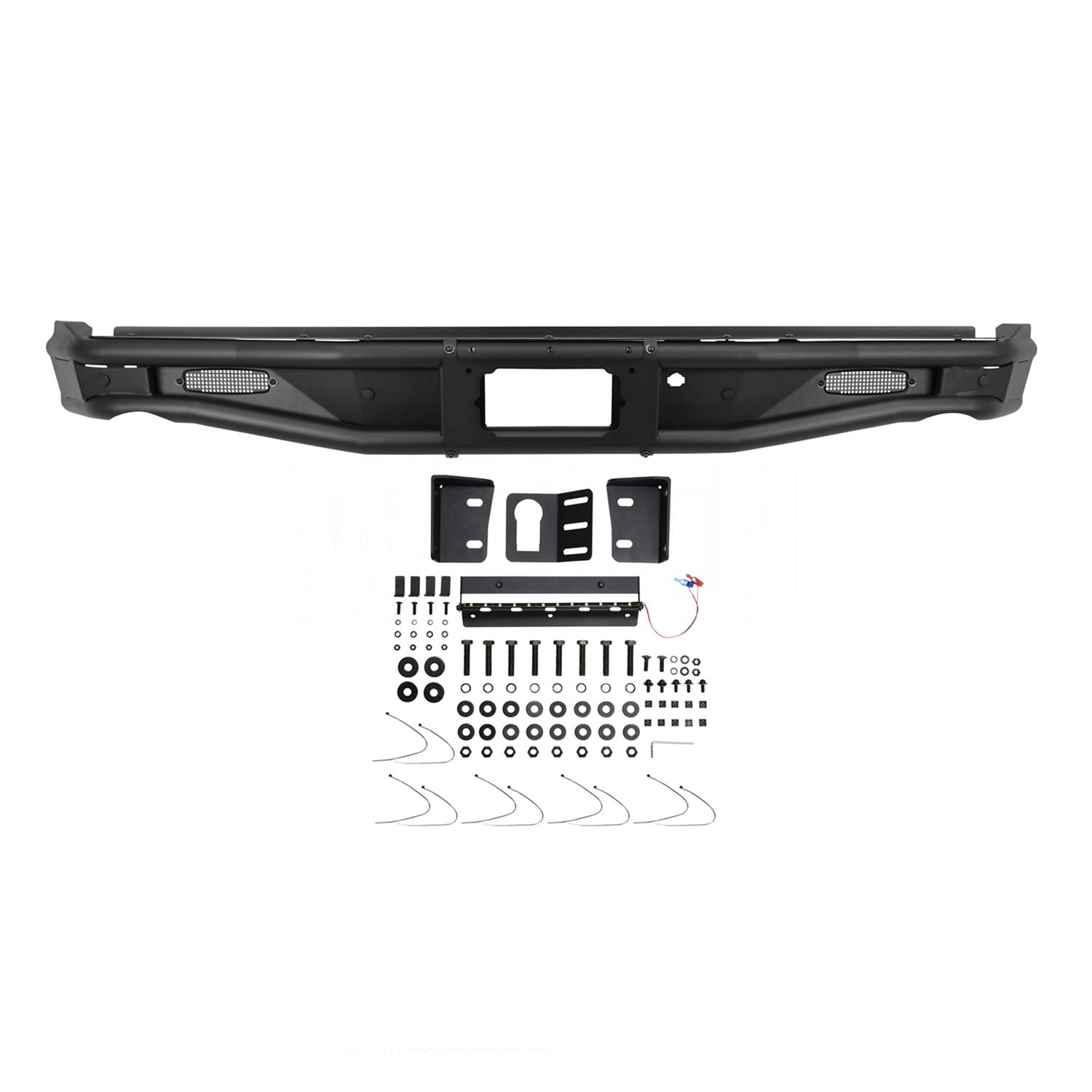 Westin 17-20 Ford F-150 Raptor Outlaw Rear Bumper - Tex. Blk thumbnail 3