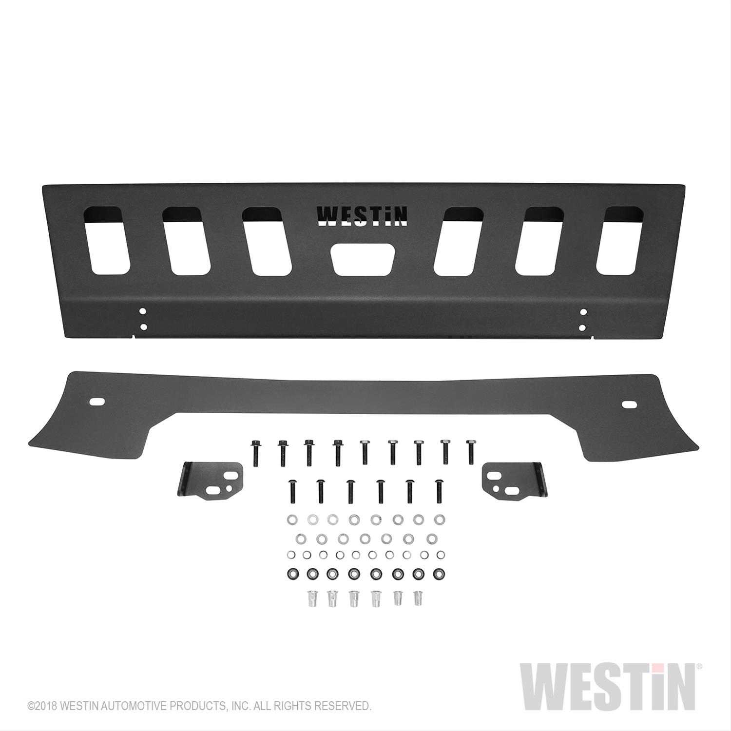 Westin 07-18 Jeep Wrangler JK WJ2 Skid Plate for Front Bumper - Textured Black thumbnail 4