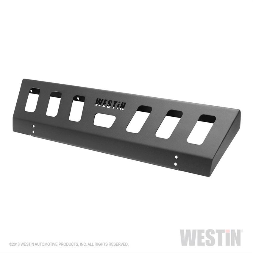Westin 18-19 Jeep Wrangler JL Front Bumper Skid Plate - Textured Black thumbnail 6