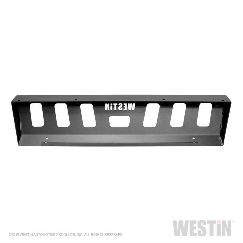 Westin 18-19 Jeep Wrangler JL Front Bumper Skid Plate - Textured Black thumbnail 8