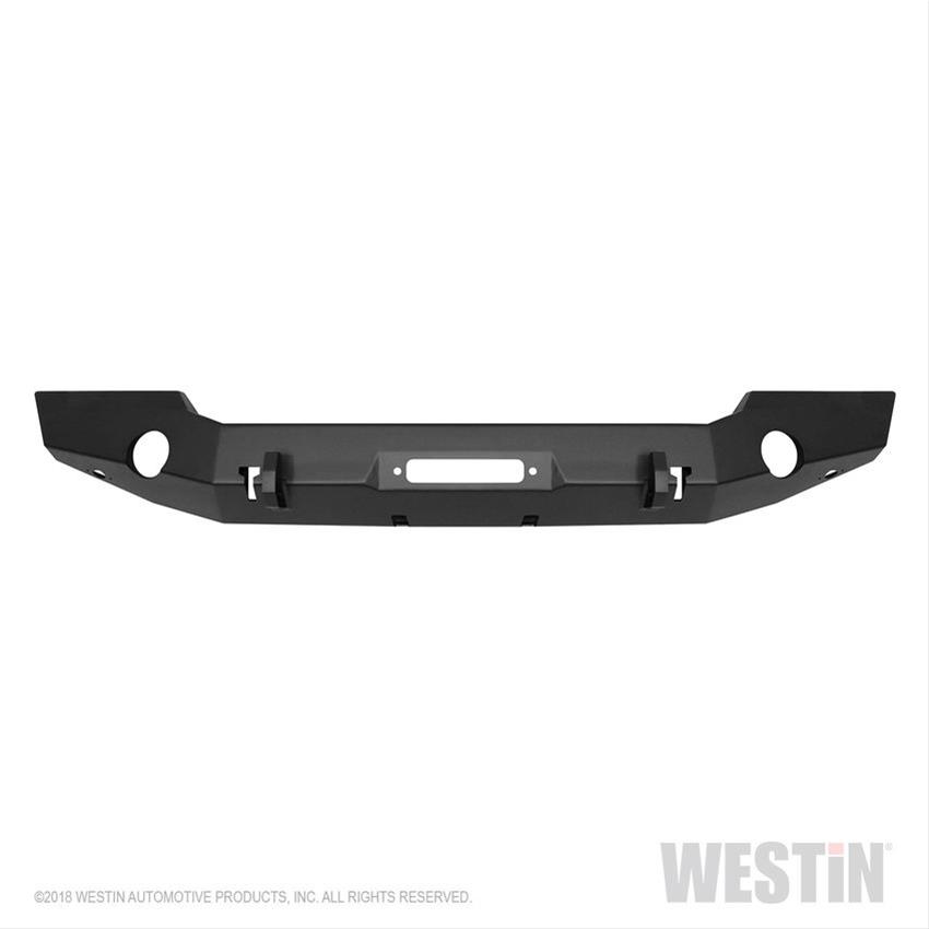Westin 18-20 Jeep Wrangler JL WJ2 Full Width Front Bumper - Textured Black thumbnail 3