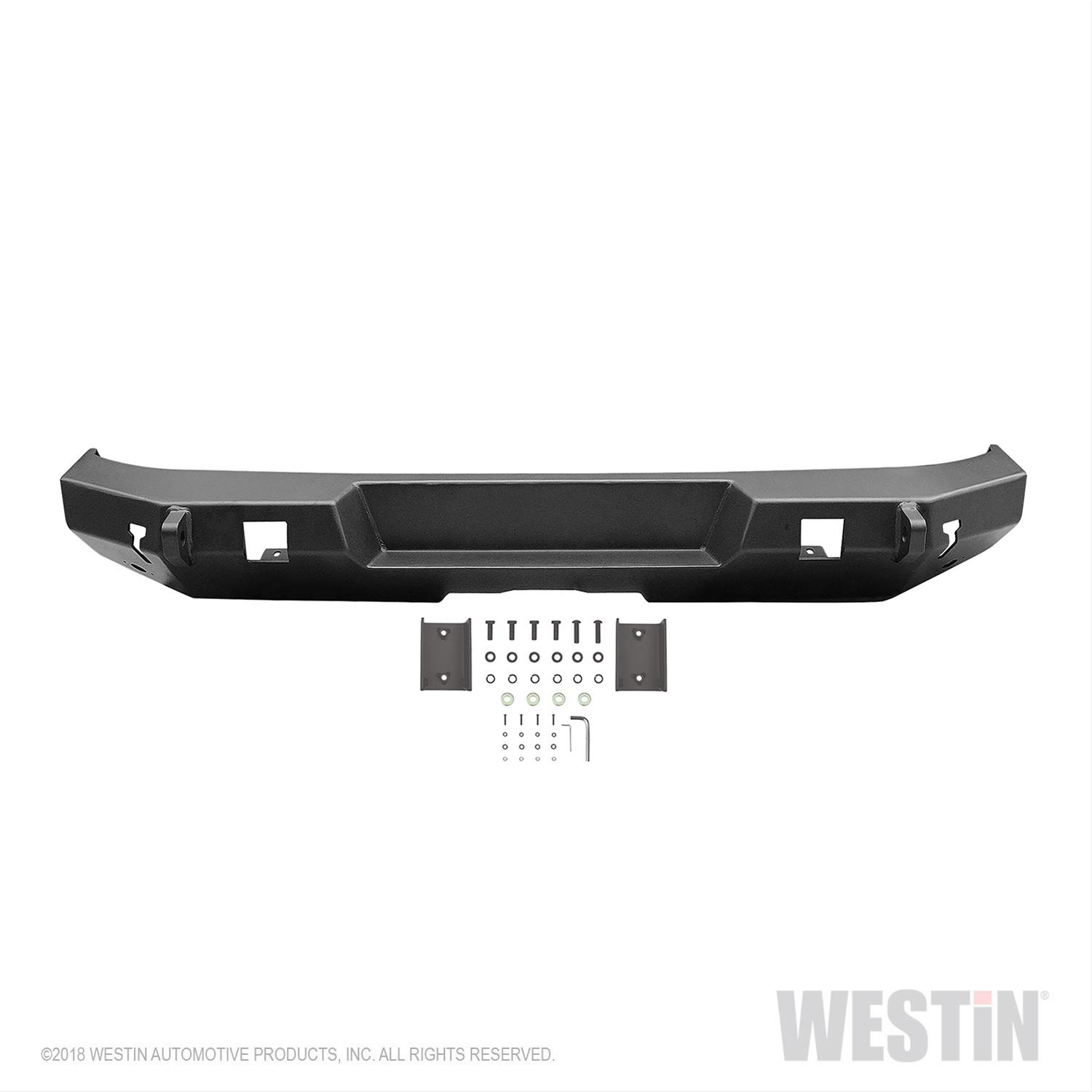 Westin Jeep Wrangler JK 07-18 WJ2 Rear Bumper w/ Tire Carrier (1x wes59-82015A, 1x wes59-82015B) thumbnail 3