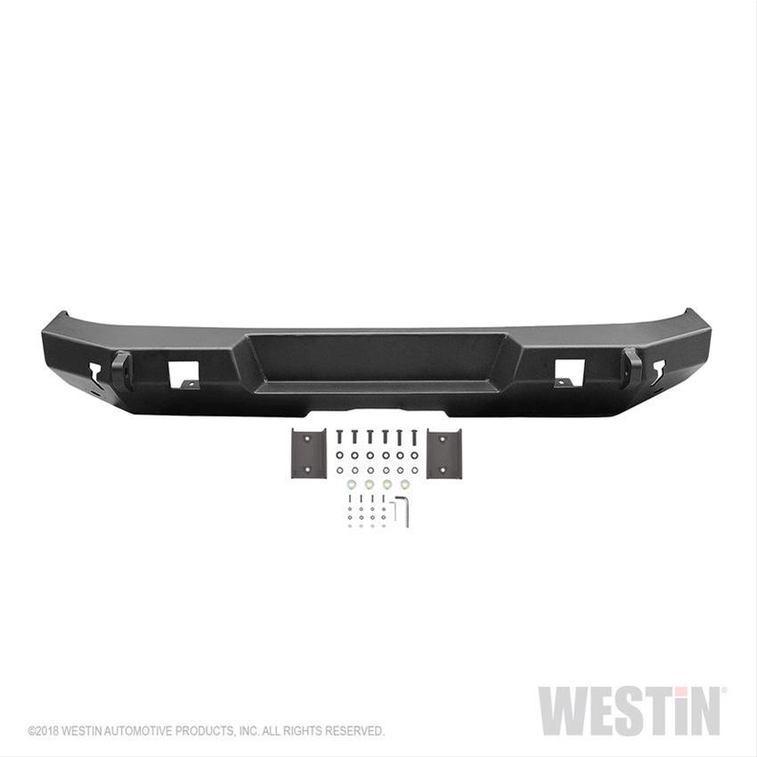 Westin 18-19 Jeep Wrangler JL WJ2 Rear Bumper - Textured Black thumbnail 3