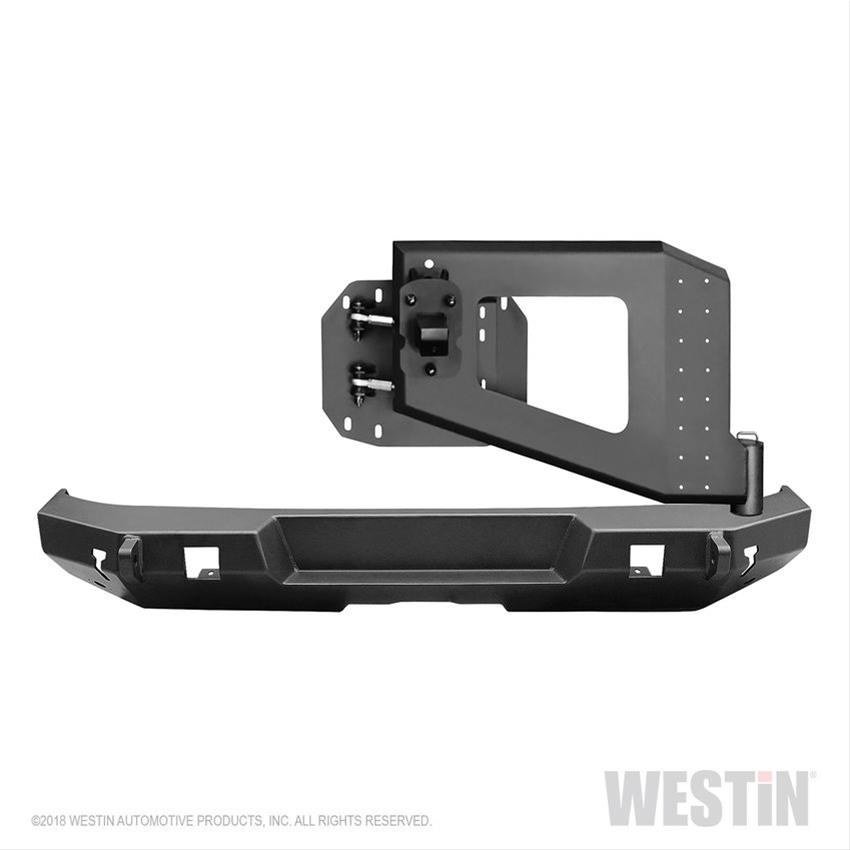 Westin Jeep Wrangler JL 18-21 WJ2 Rear Bumper w/ Tire Carrier (1x wes59-82035A, 1x wes59-82035B) thumbnail 3