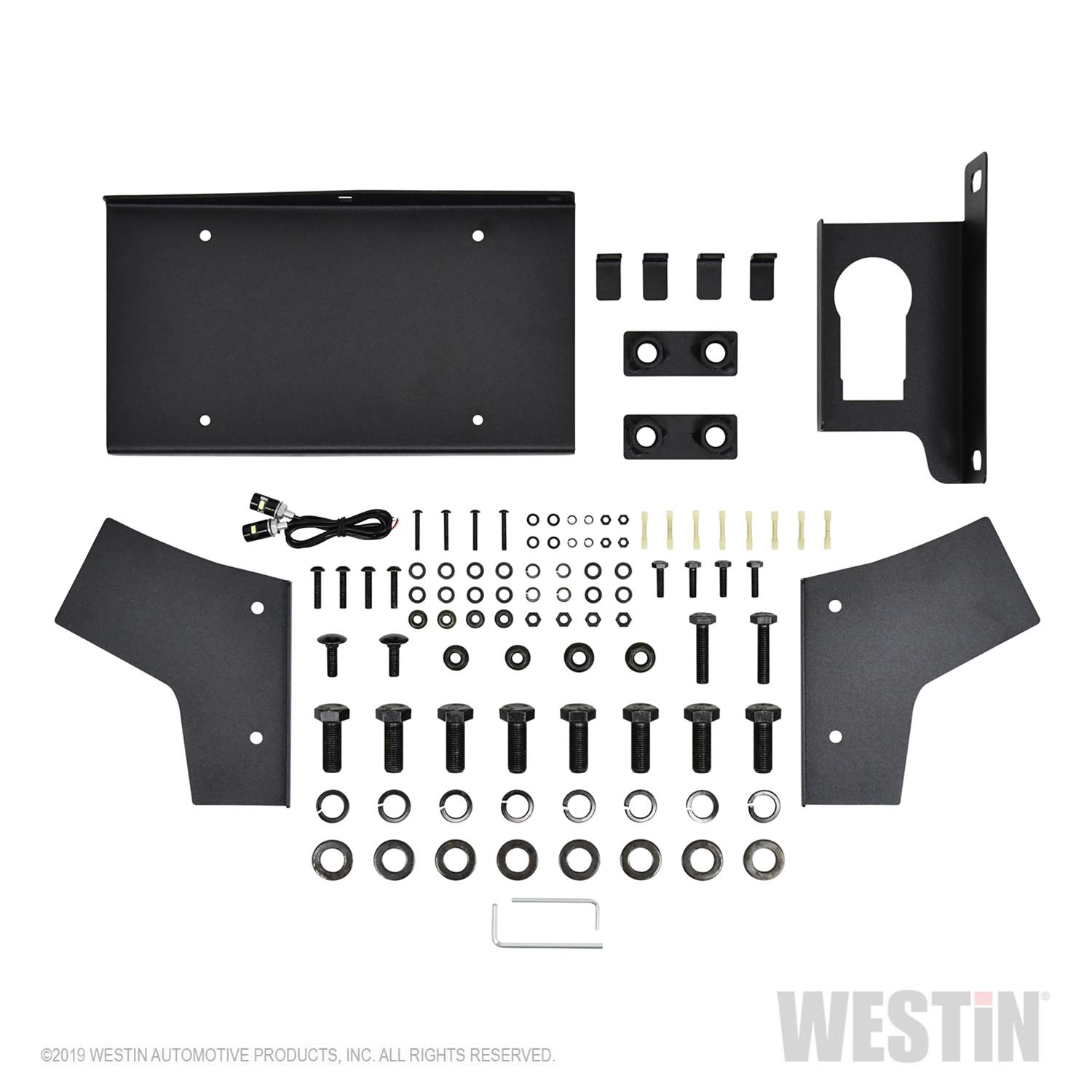 Westin 18-19 Jeep Wrangler JL WJ2 Rear Bumper w/ Sensors (Excl. Wrangler JK) - Textured Black thumbnail 2