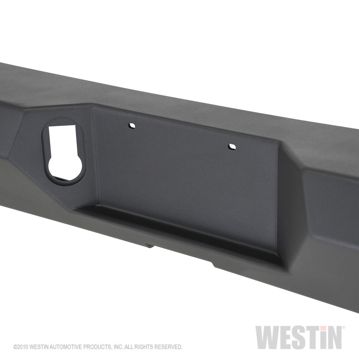Westin 2020 Jeep Gladiator w/Sensors WJ2 Rear Bumper w/Sensor - Textured Black thumbnail 4