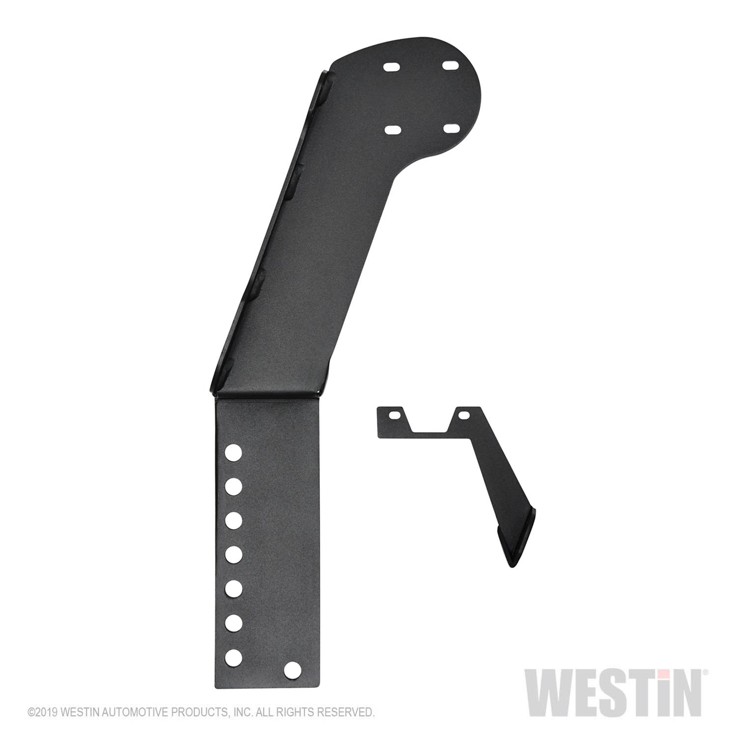 Westin 07-18 Jeep Wrangler JK WJ2 3rd Brakelight / RotoPax Combo Mount - Textured Black thumbnail 2