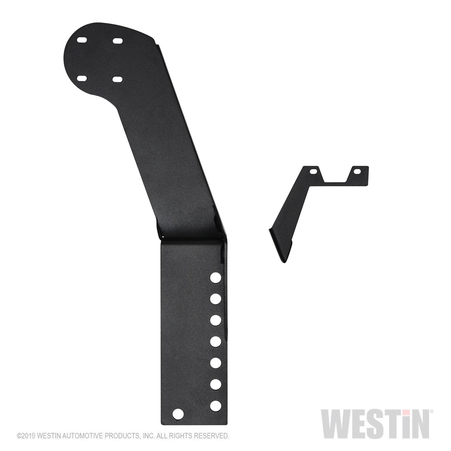 Westin 07-18 Jeep Wrangler JK WJ2 3rd Brakelight / RotoPax Combo Mount - Textured Black thumbnail 4