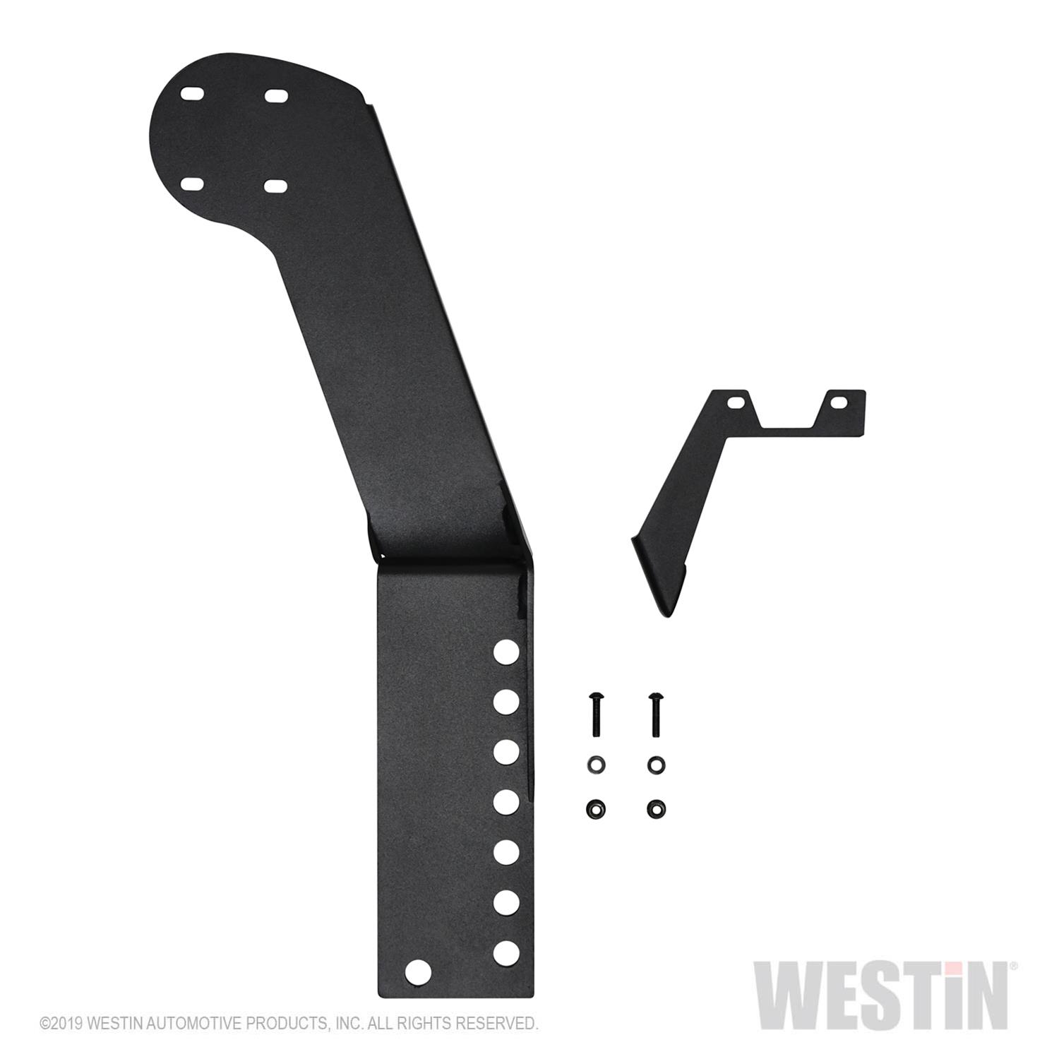 Westin 07-18 Jeep Wrangler JK WJ2 3rd Brakelight / RotoPax Combo Mount - Textured Black thumbnail 3
