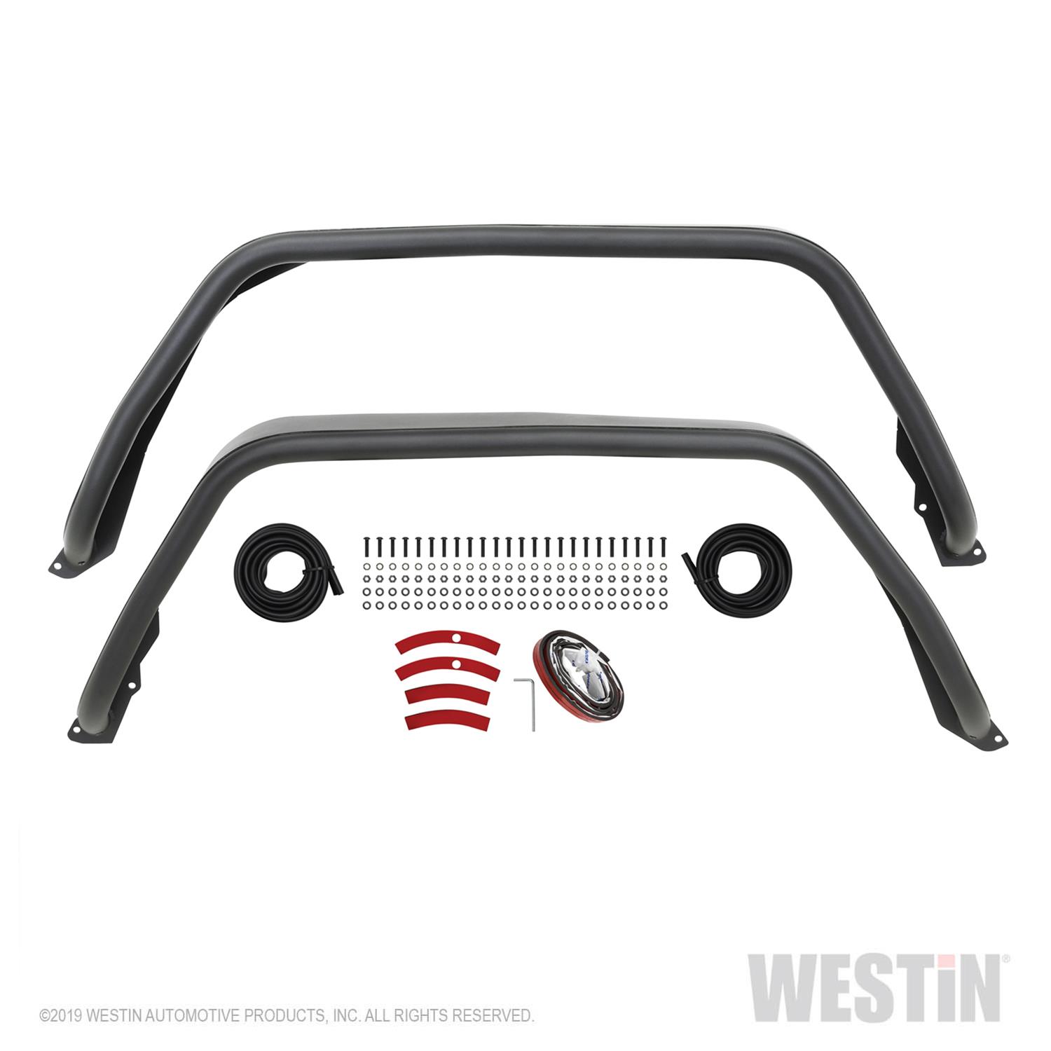 Westin 2020 Jeep Gladiator Tube Fenders - Rear - Textured Black thumbnail 6