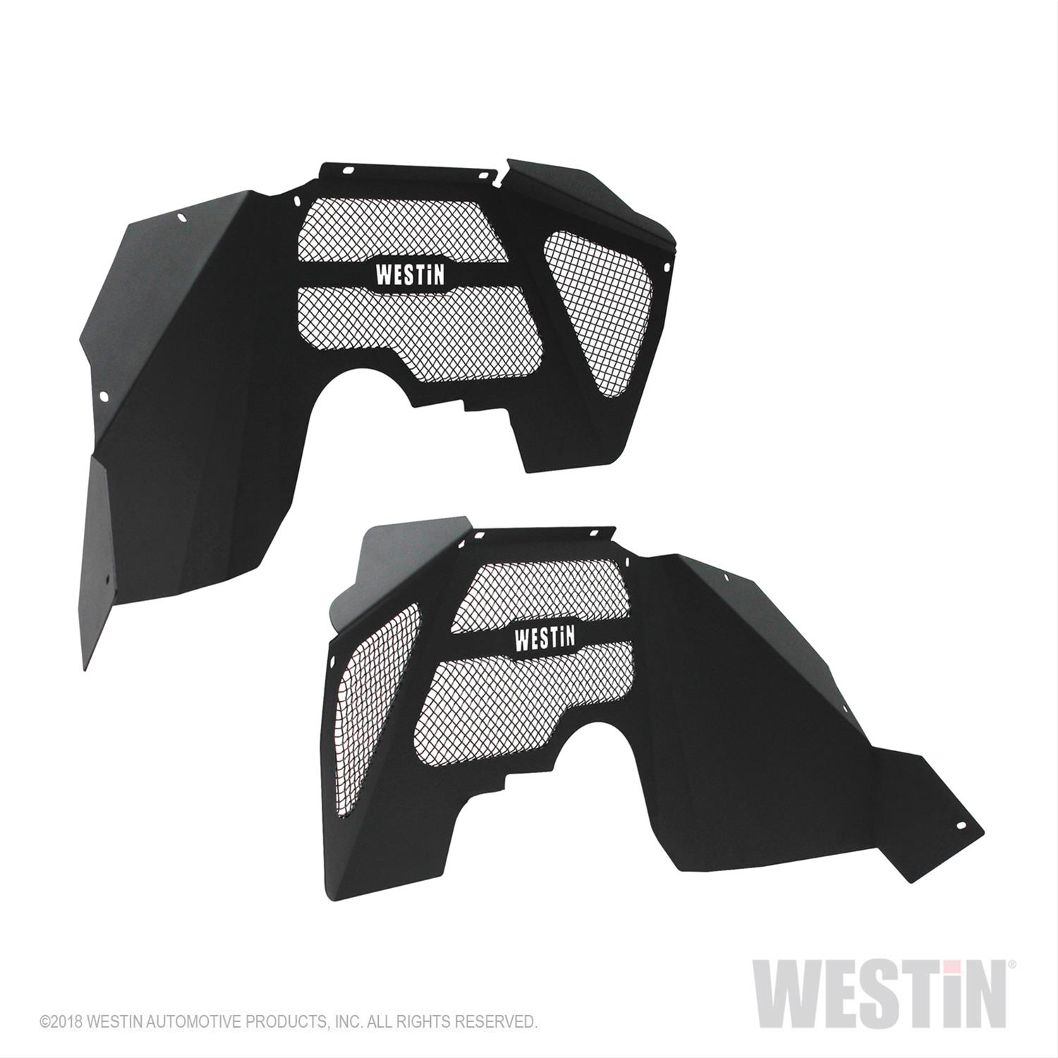 Westin 07-18 Jeep Wrangler JK Inner Fenders - Front - Textured Black thumbnail 4