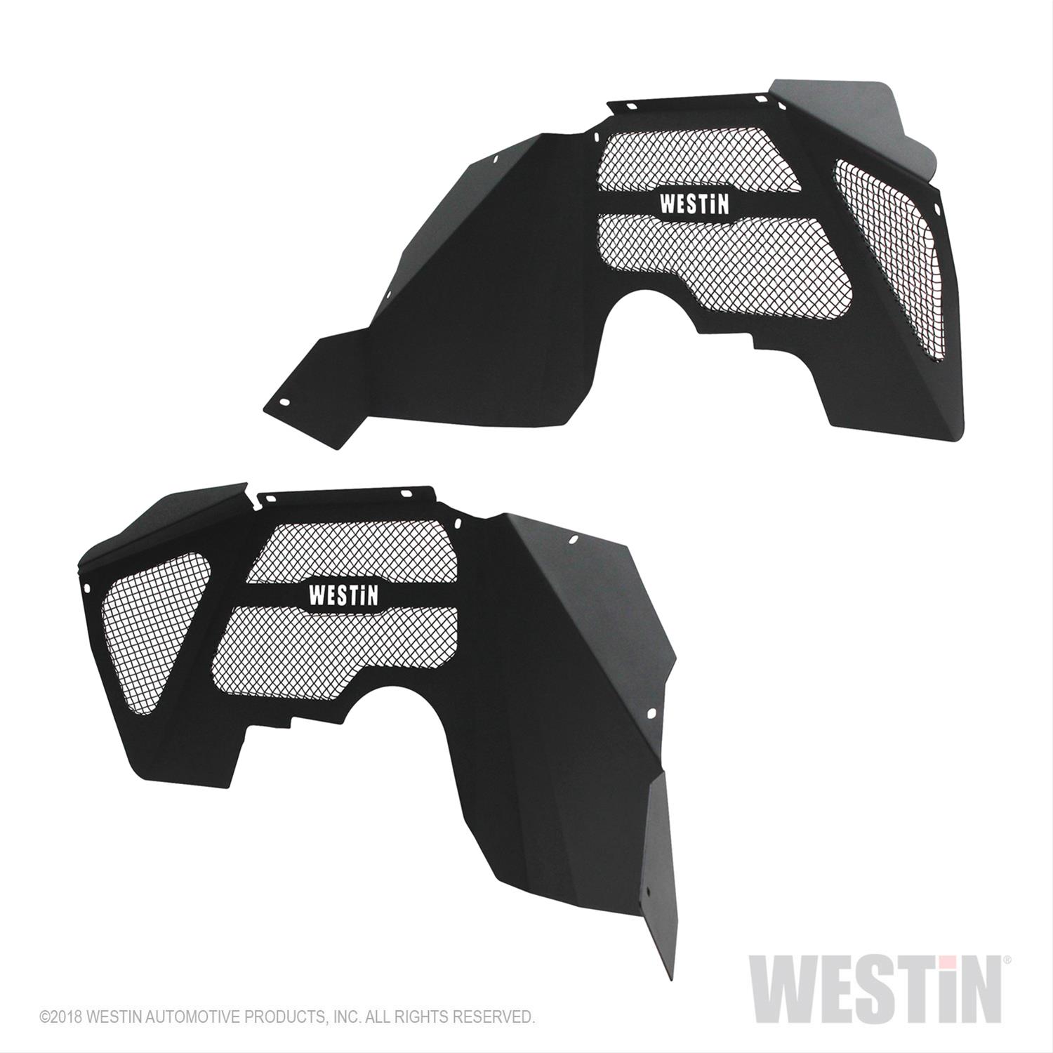 Westin 07-18 Jeep Wrangler JK Inner Fenders - Front - Textured Black thumbnail 3