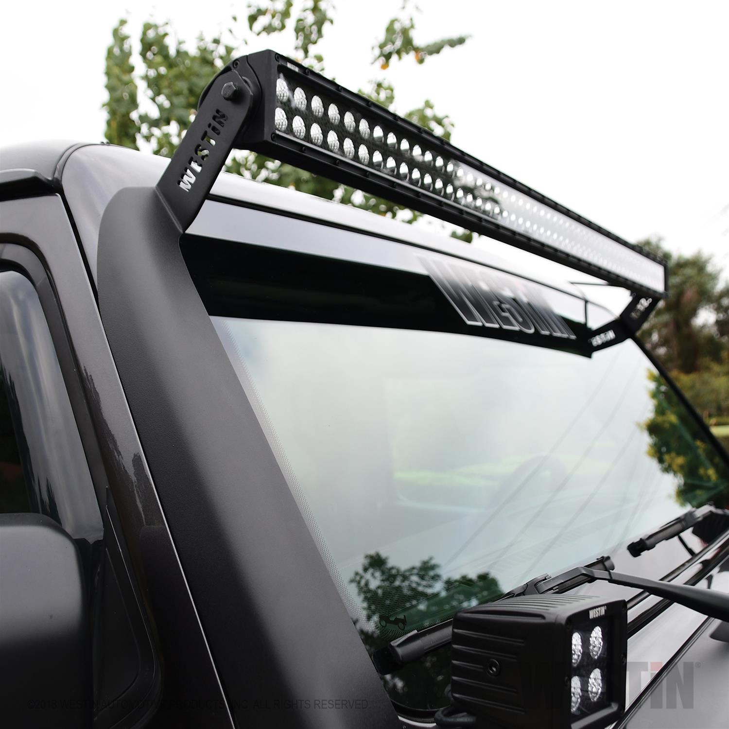 Westin 18-19 Jeep Wrangler Pillar LED Light Mount - Textured Black thumbnail 2