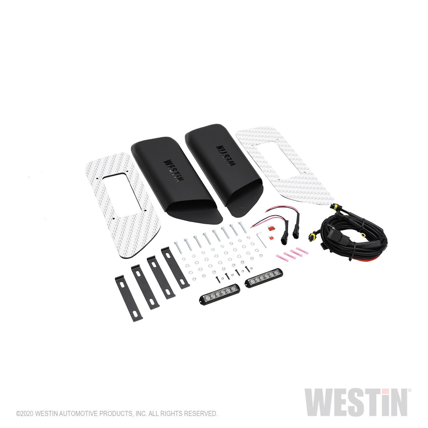 Westin 18-20 Jeep Wrangler JL 2dr LED Hood Scoops - Textured Black thumbnail 5