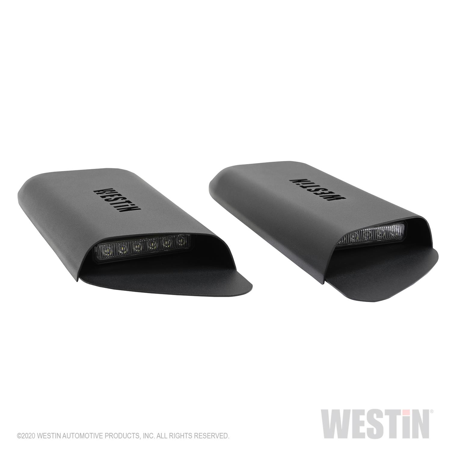 Westin 18-20 Jeep Wrangler JL 2dr LED Hood Scoops - Textured Black thumbnail 8