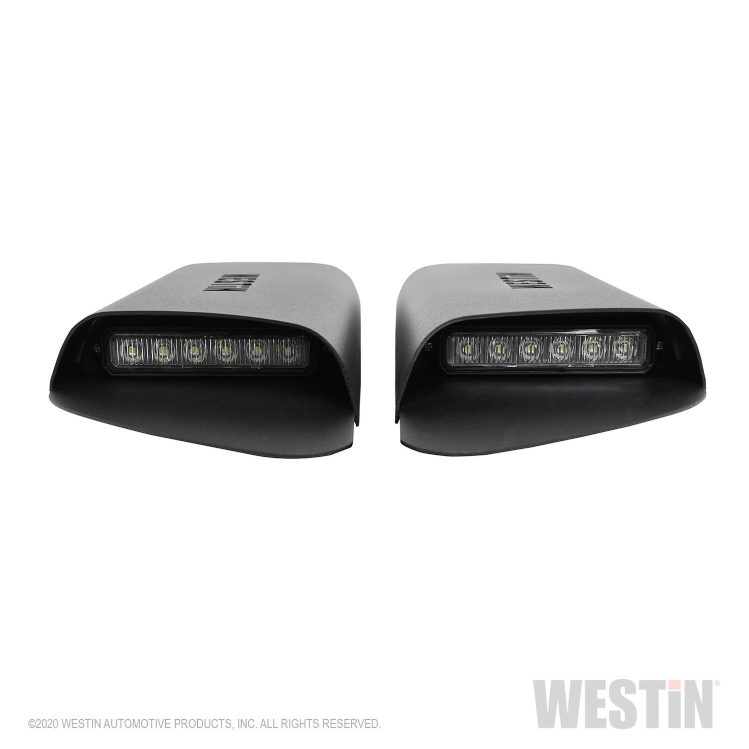 Westin 18-20 Jeep Wrangler JL 2dr LED Hood Scoops - Textured Black thumbnail 7