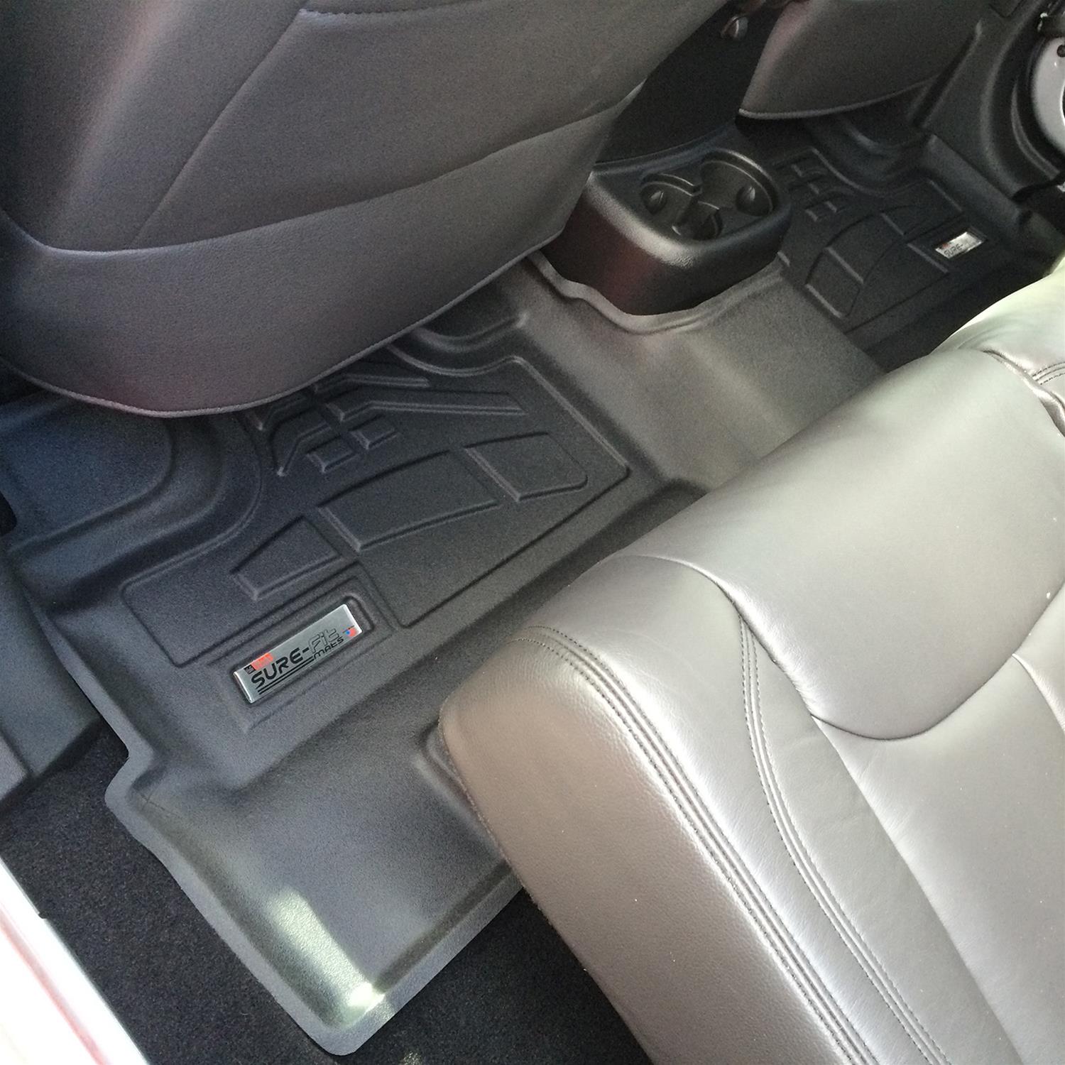 Westin Sure-Fit Floor Liners 72-112067 Mat, Sure-Fit, Rubberized, Black, Second Seat, Dodge, Jeep, Set