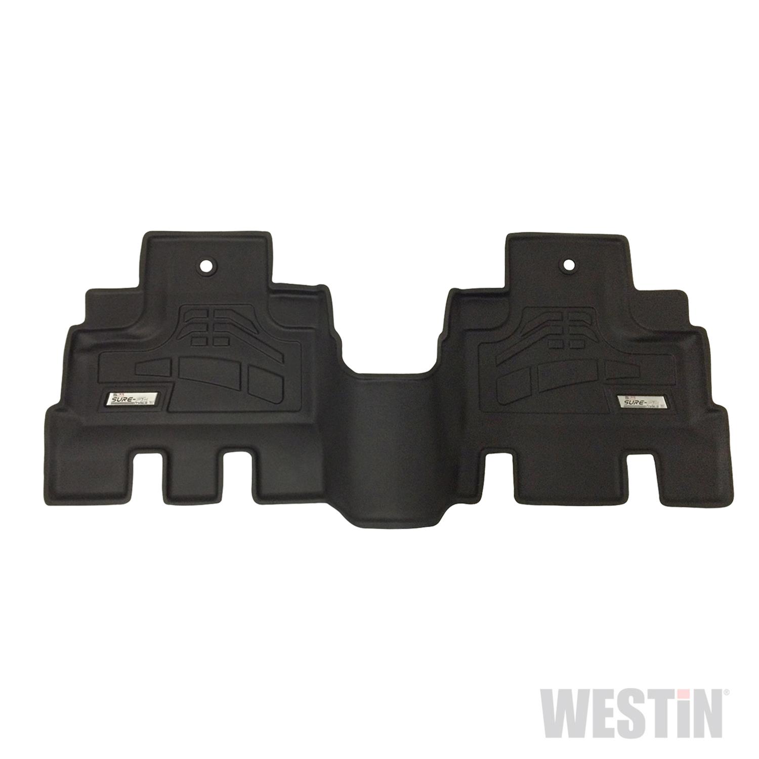 Westin Sure-Fit Floor Liners 72-112067 Mat, Sure-Fit, Rubberized, Black, Second Seat, Dodge, Jeep, Set thumbnail 2