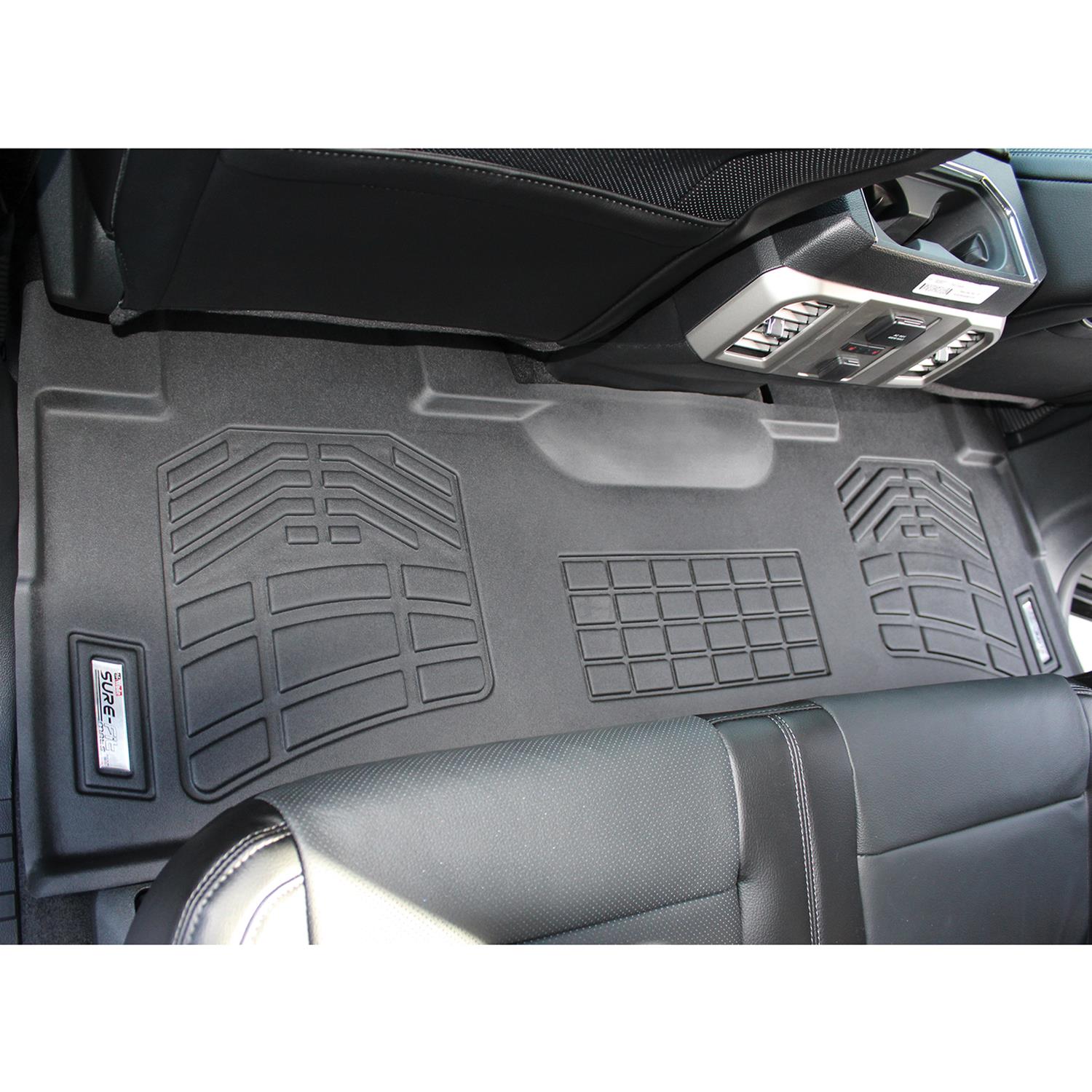 Westin Sure-Fit Floor Liners 72-113085 Mats, Liners, Second Seat, Rubberized Copolymer, Black, Does Not Fit Models with Vinyl Floors, Ford, Pair
